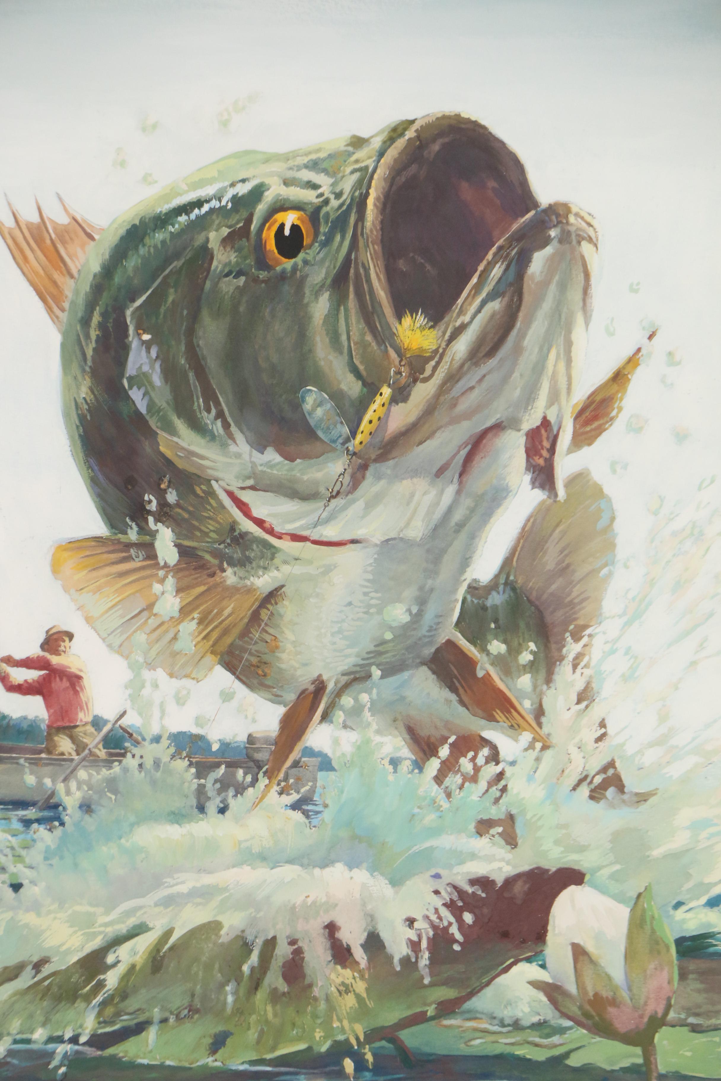 Bill Griffith Mid 20th Century Gouache Illustration