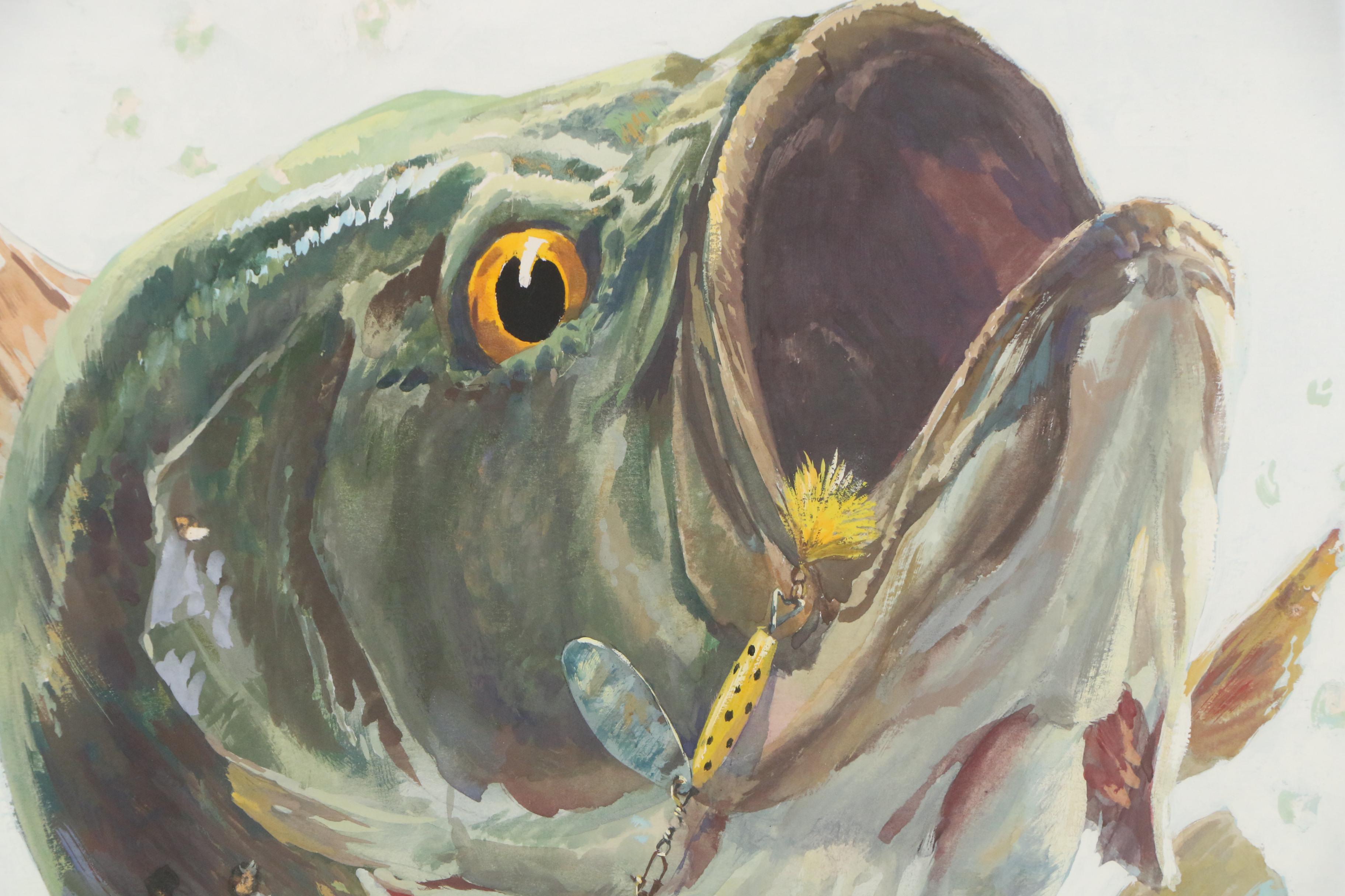 Bill Griffith Mid 20th Century Gouache Illustration