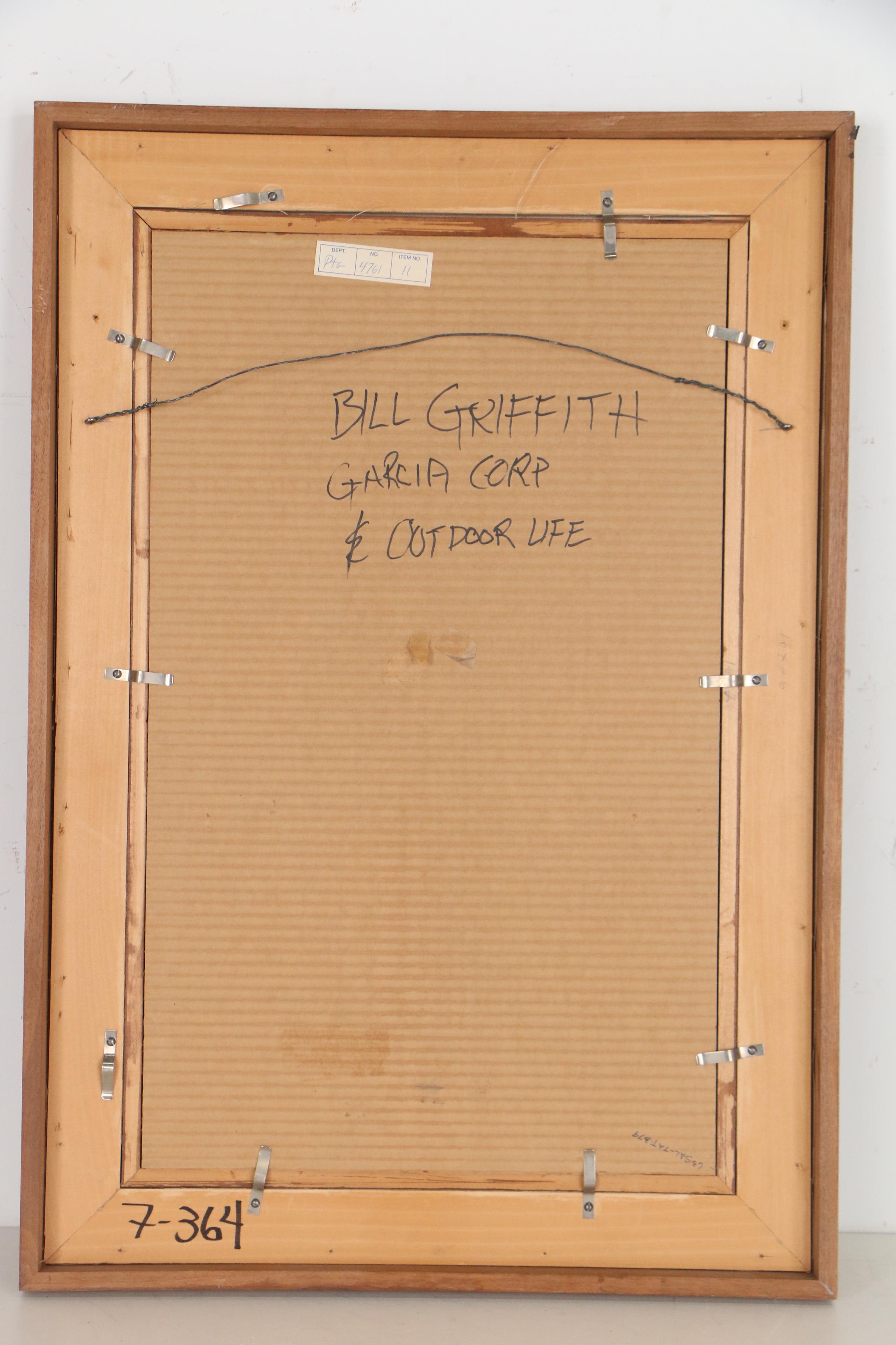 Bill Griffith Mid 20th Century Gouache Illustration