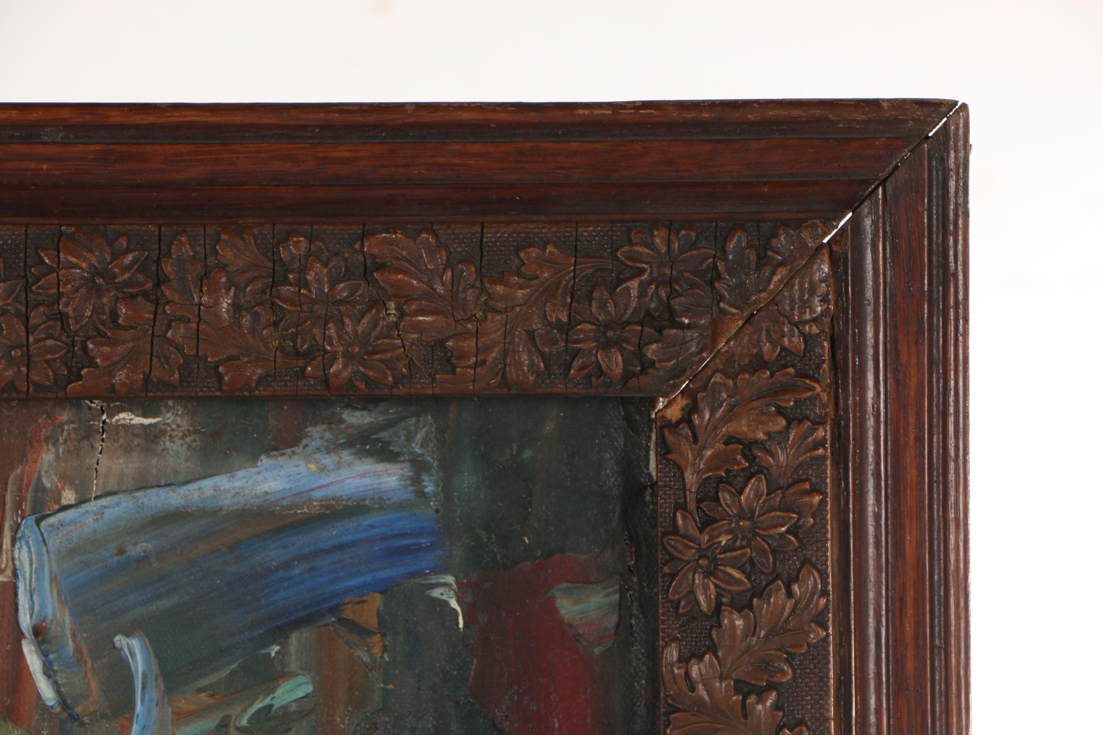 Manuel Muñoz Ruiz Oil Painting of a Street Scene