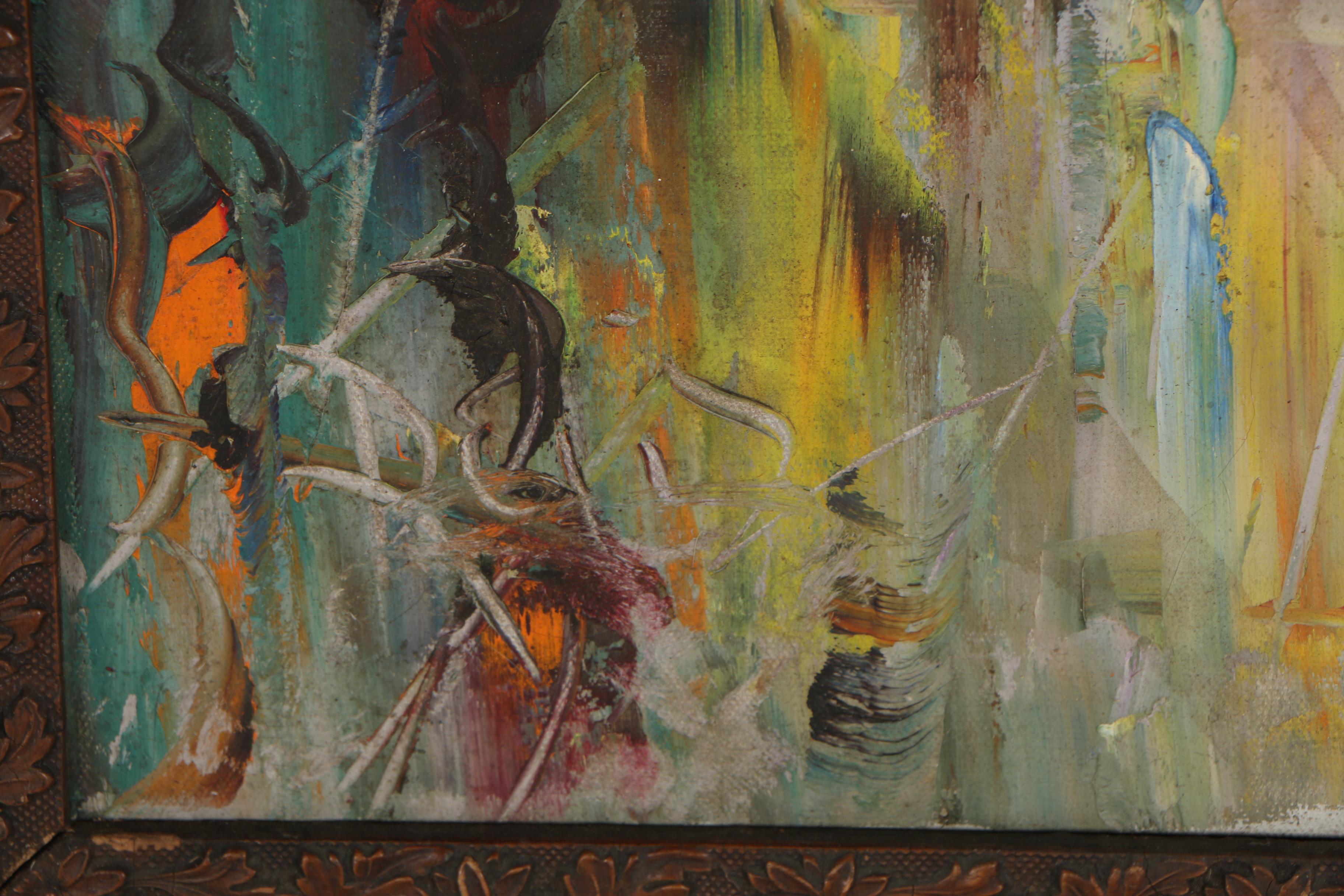 Manuel Muñoz Ruiz Oil Painting of a Street Scene