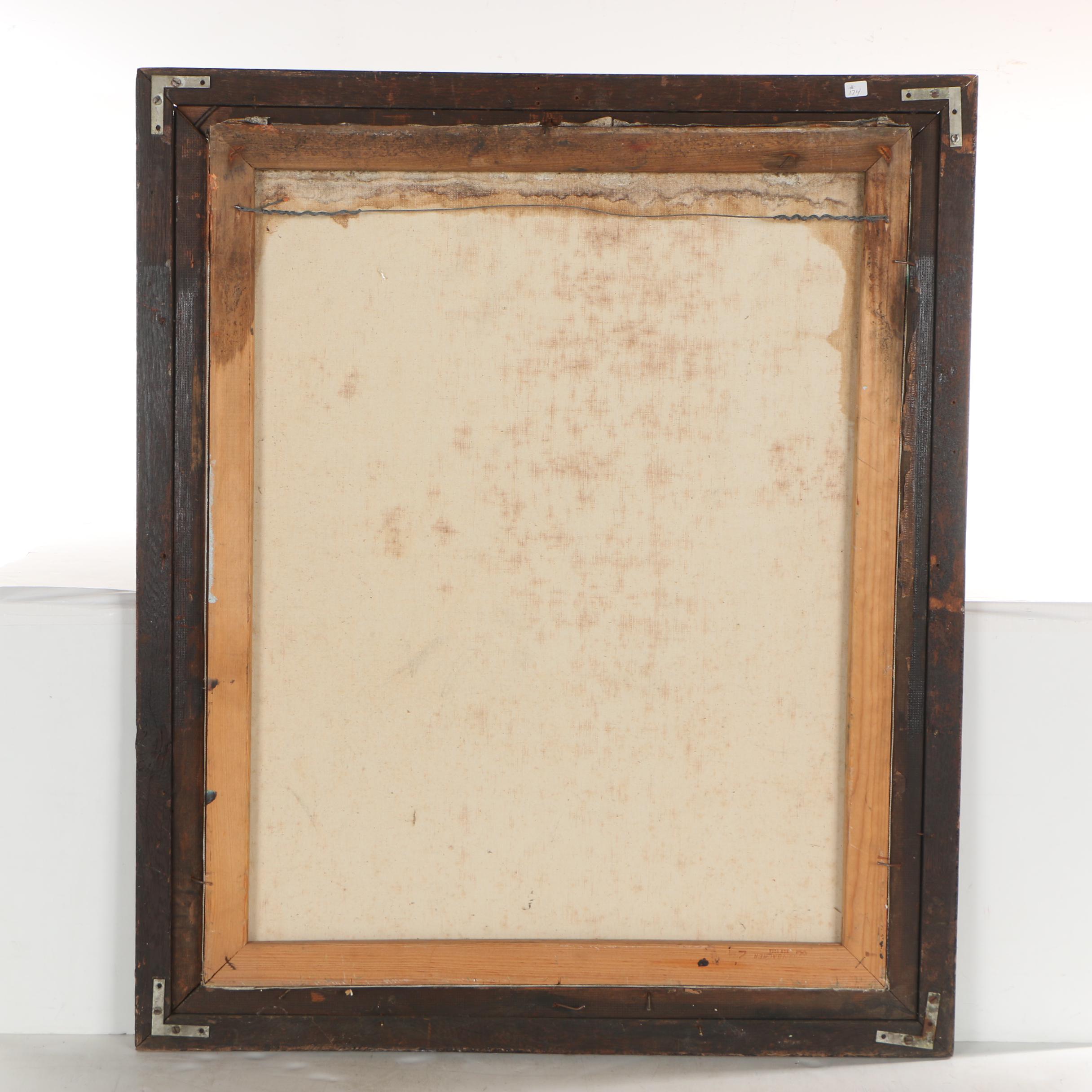 Manuel Muñoz Ruiz Oil Painting of a Street Scene