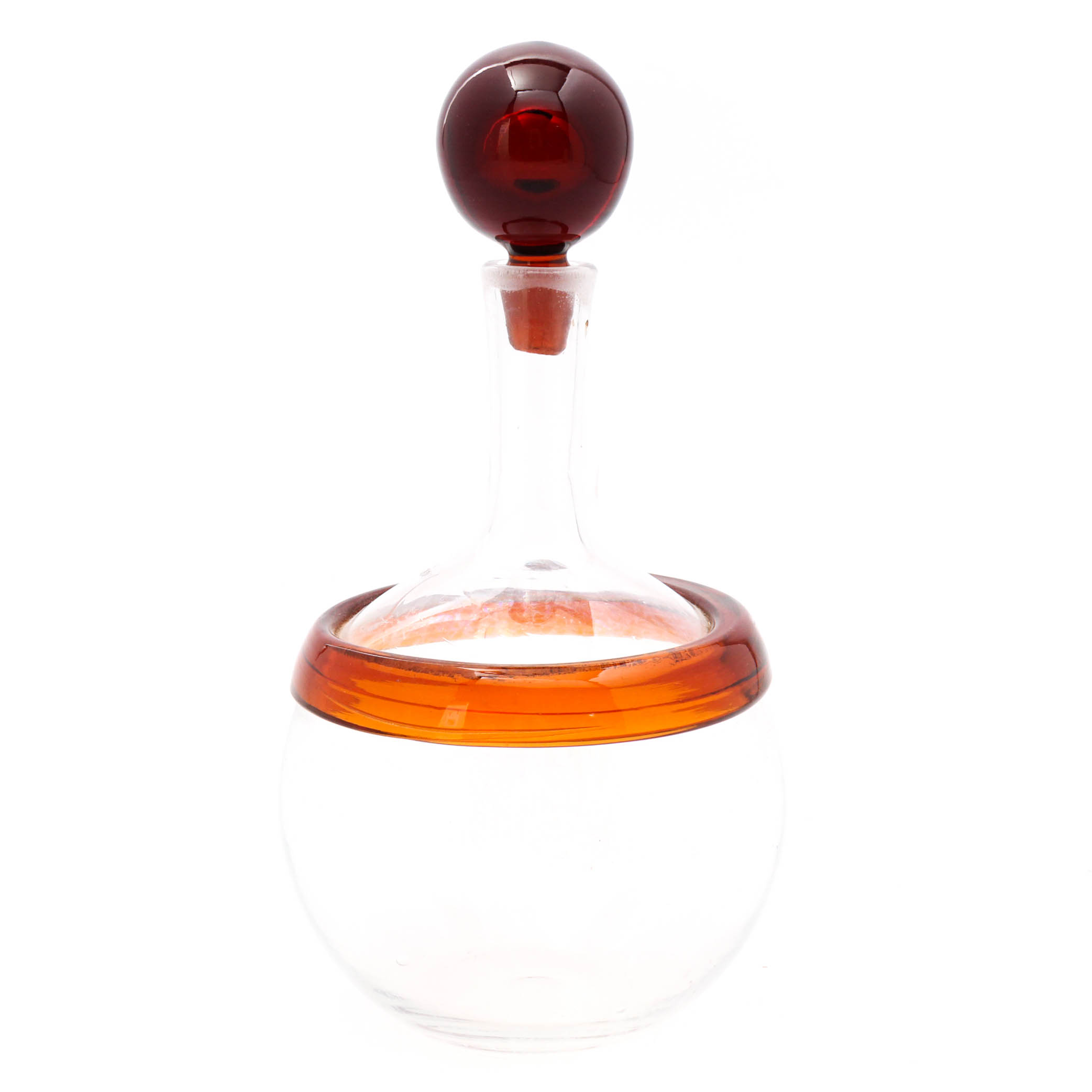 Vintage Glass Ball Decanter