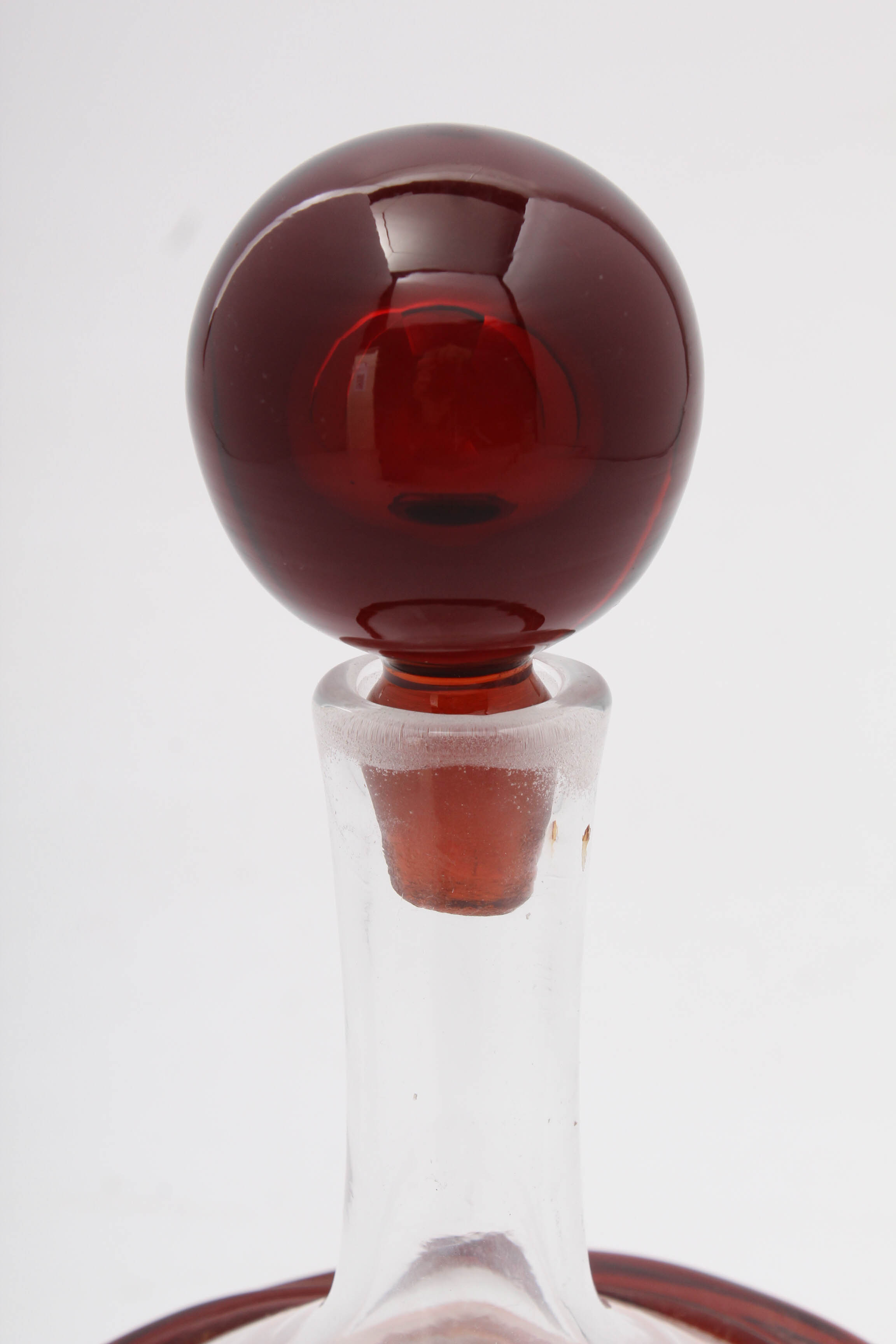Vintage Glass Ball Decanter