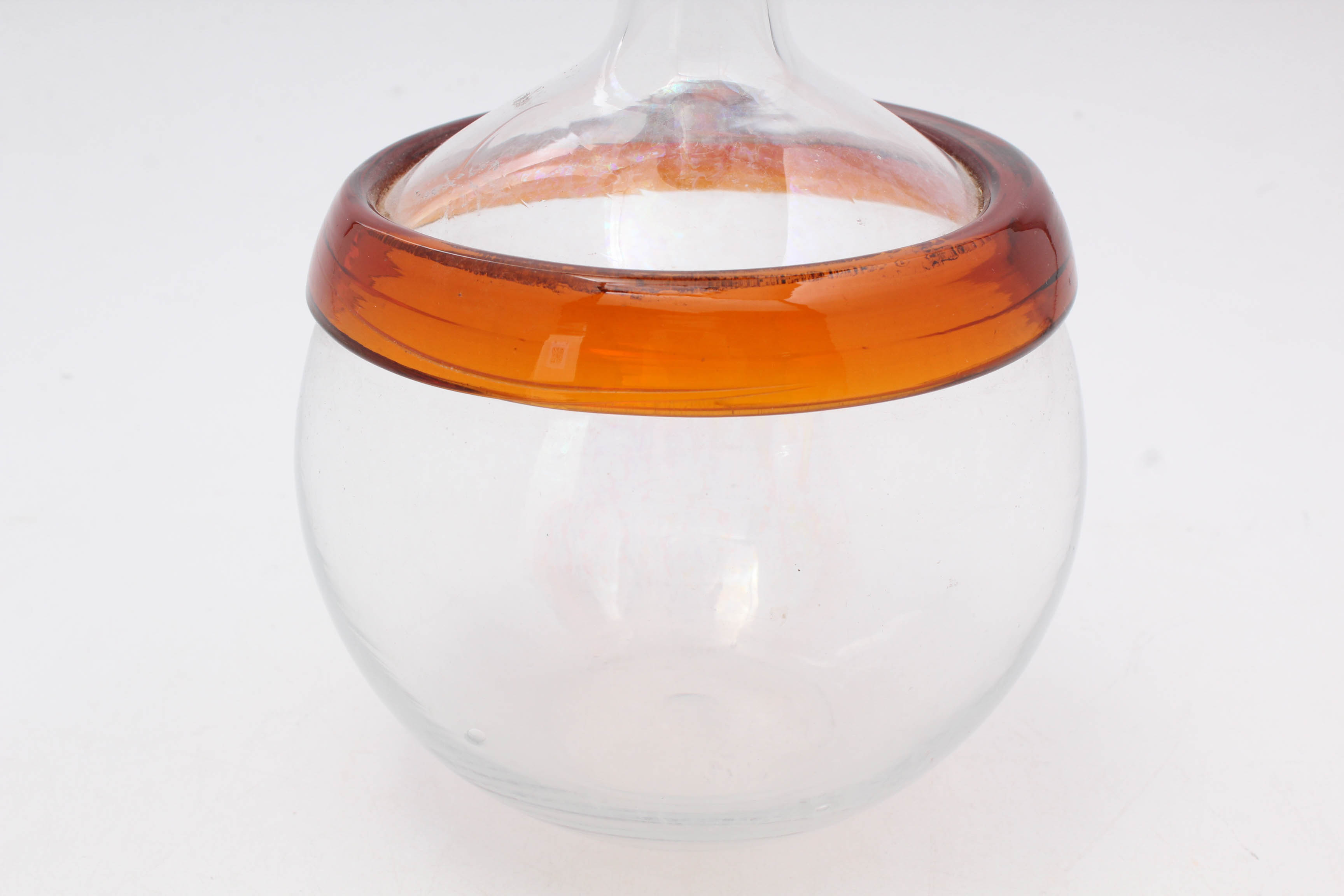 Vintage Glass Ball Decanter