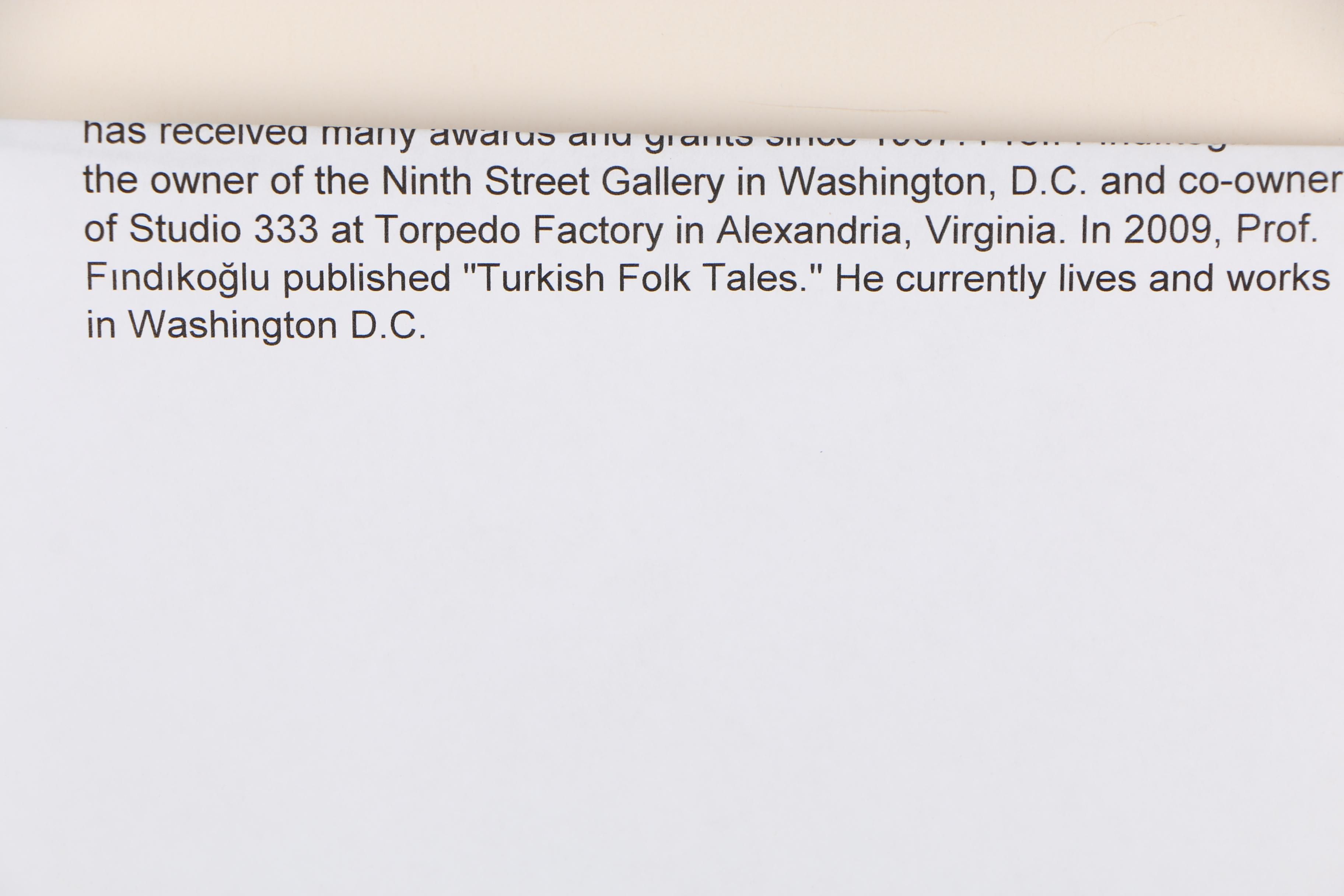 Zeki Findikoglu Serigraph "Kite"