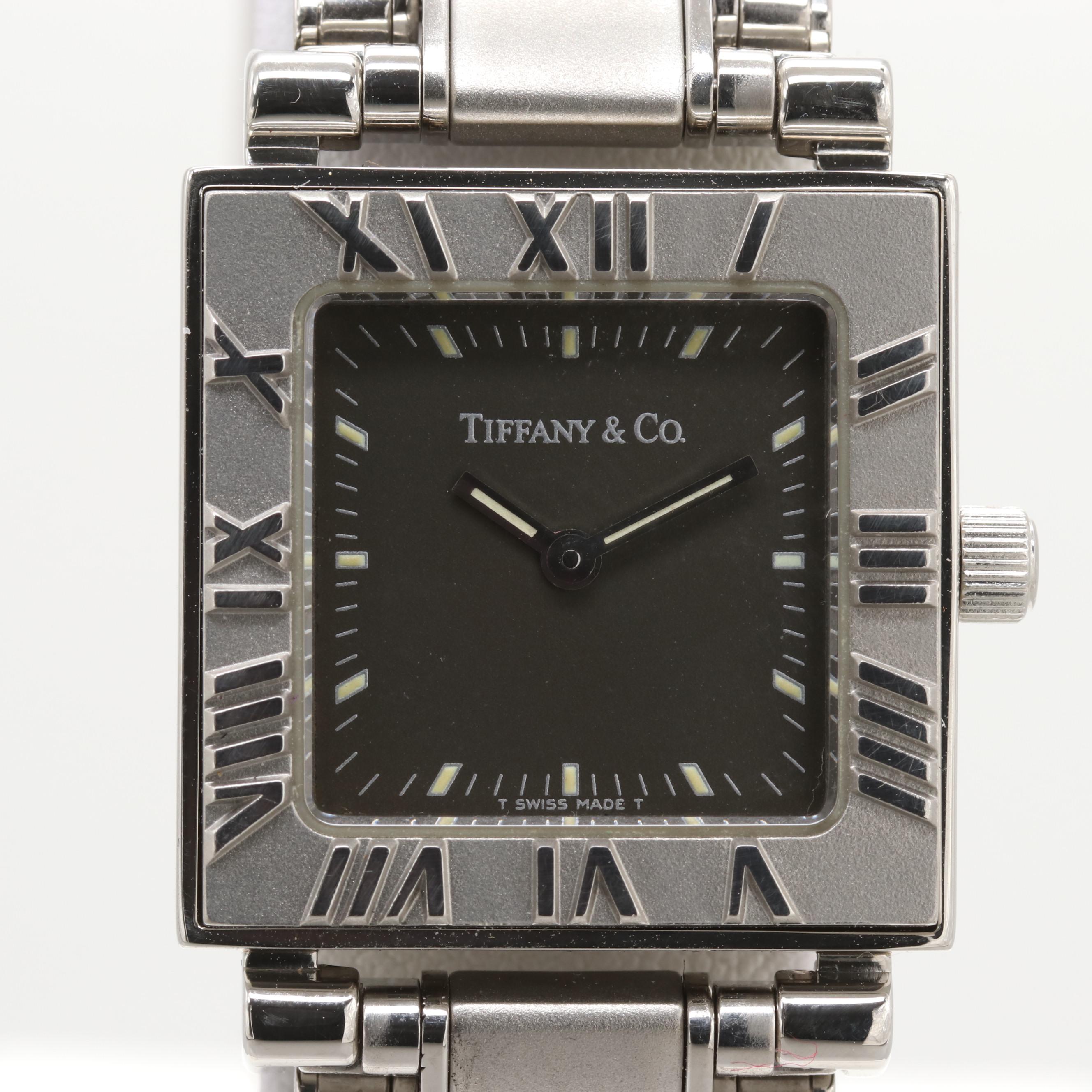 Tiffany & Co. Atlas Stainless Steel Quartz Watch
