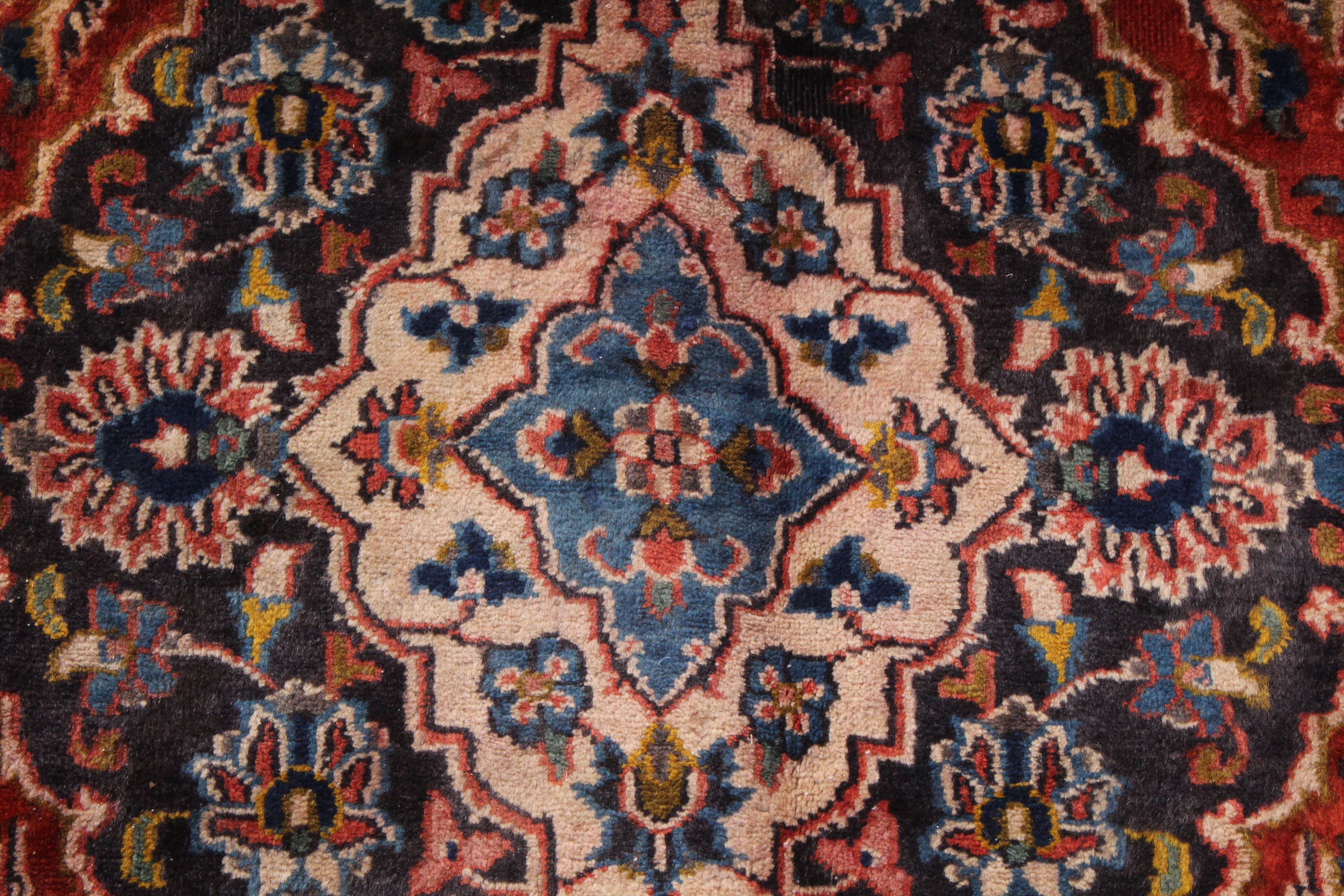 Hand-Knotted Persian Kashan Rug, circa 1960