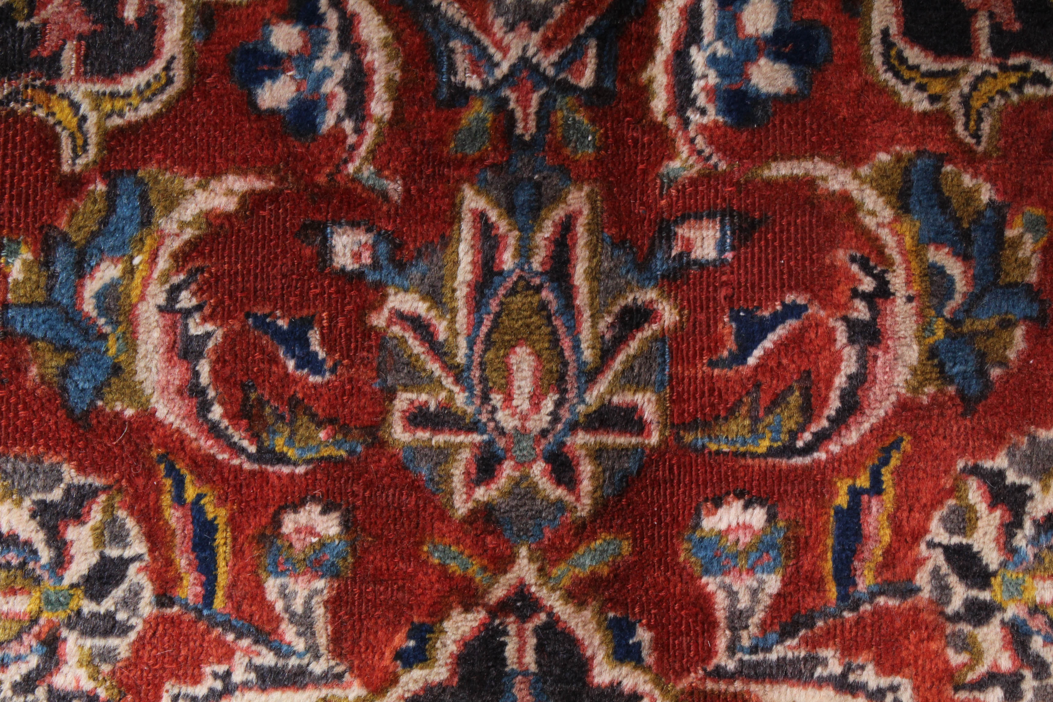 Hand-Knotted Persian Kashan Rug, circa 1960