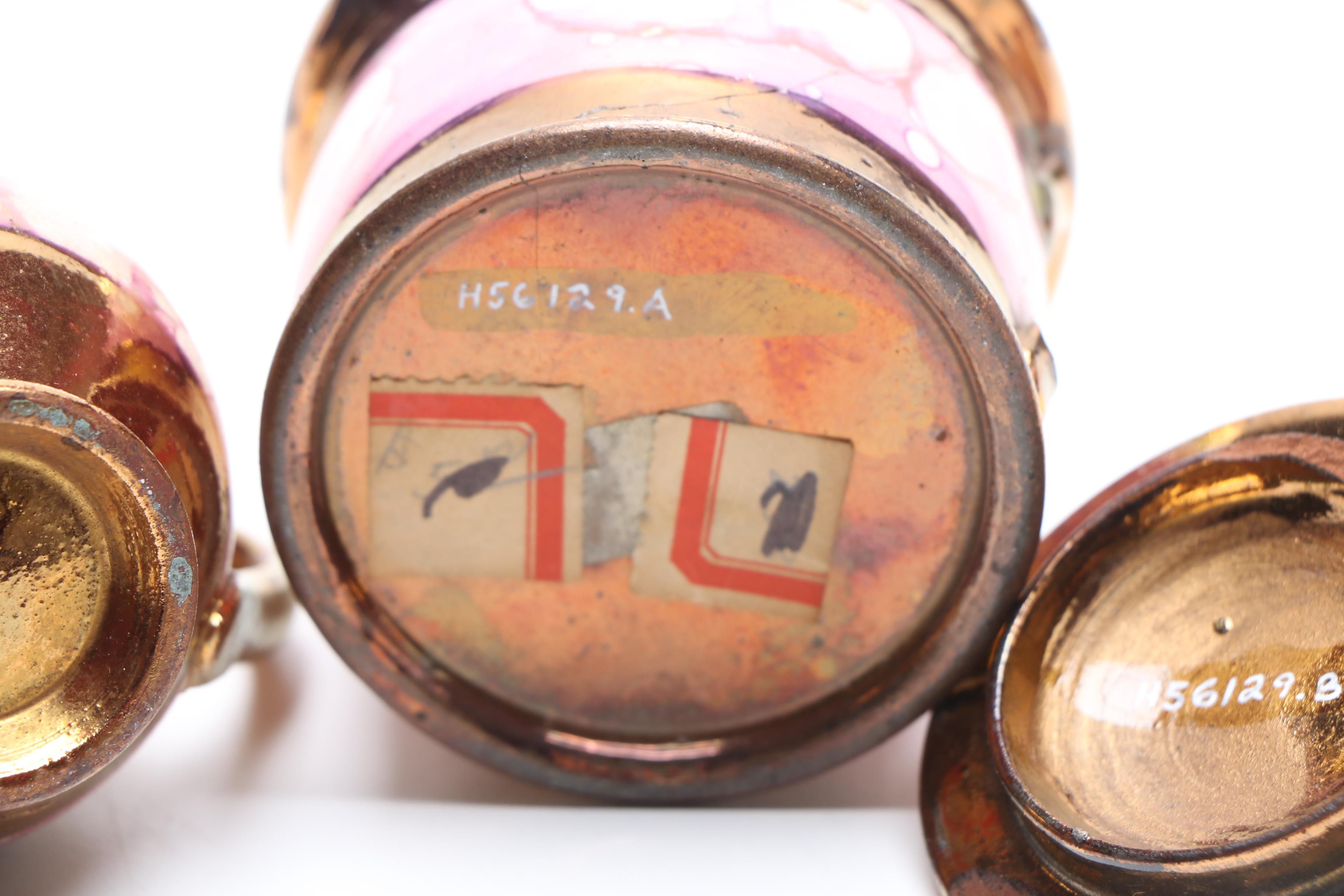 English Porcelain Lusterware Including Plates, Salt and Pepper Shakers and More