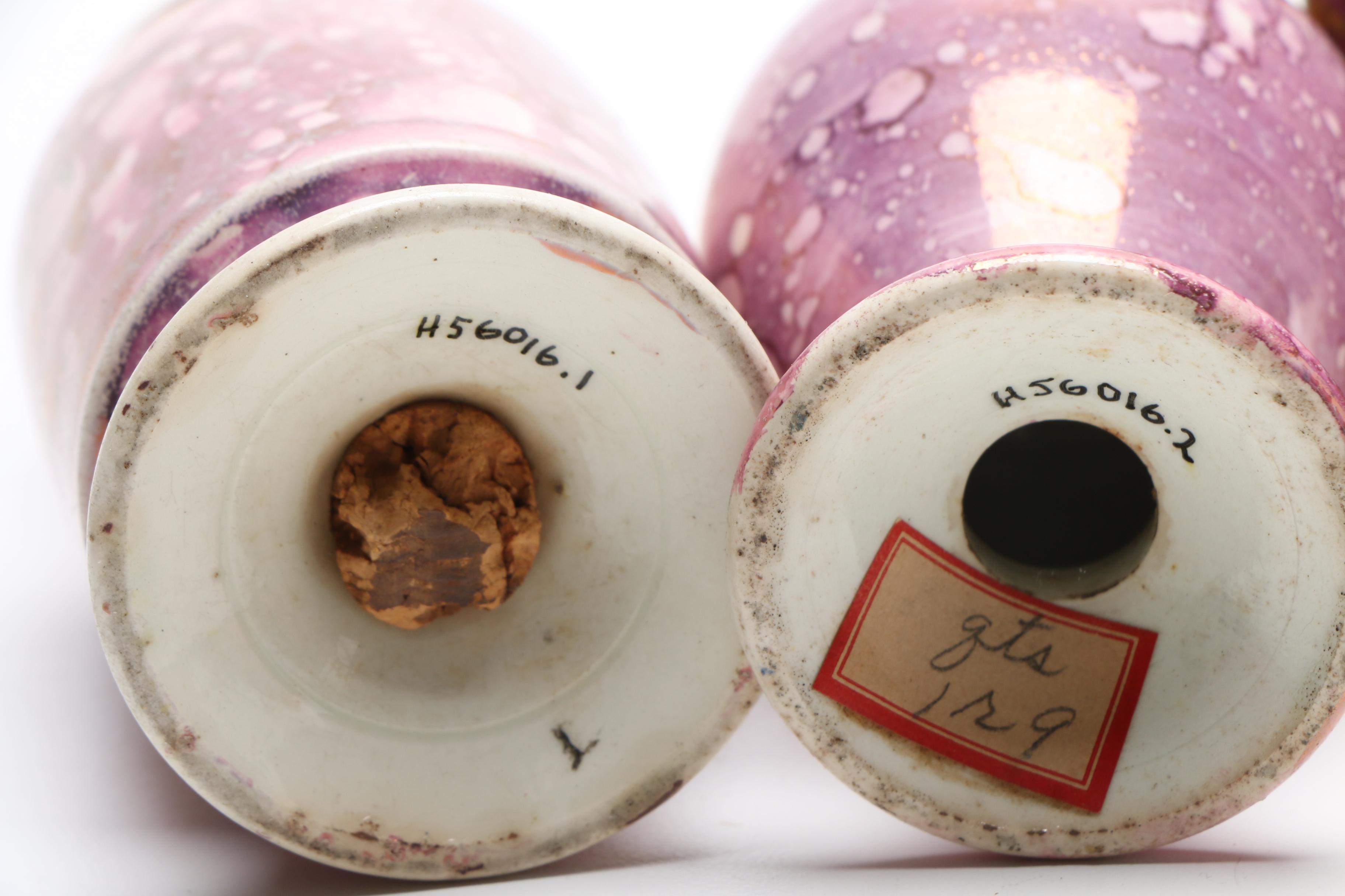 English Porcelain Lusterware Including Plates, Salt and Pepper Shakers and More