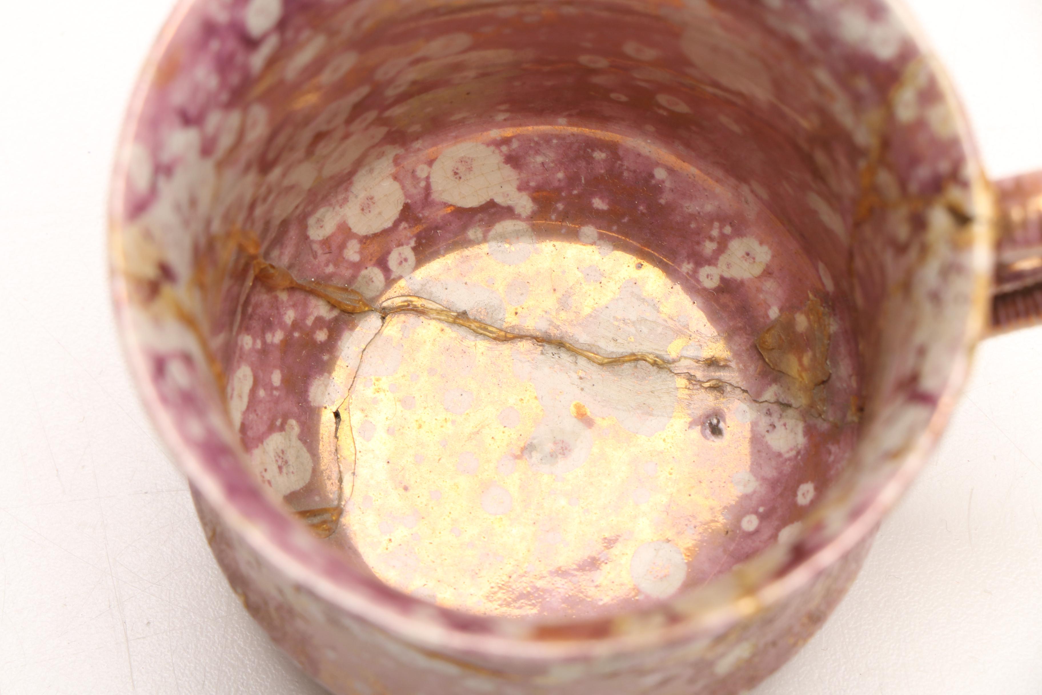 English Porcelain Lusterware Including Plates, Salt and Pepper Shakers and More