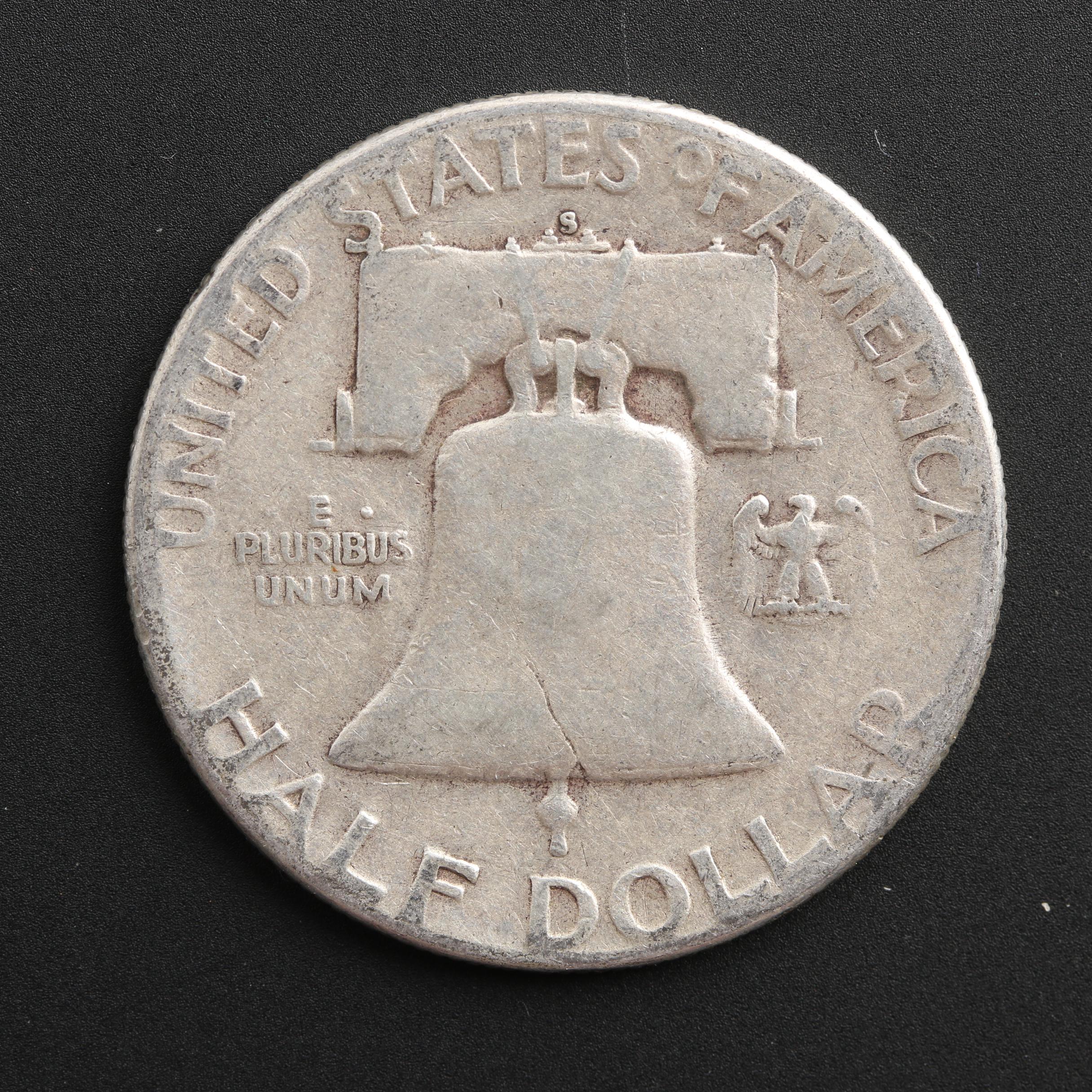 Group of Thirty Franklin Silver Half Dollars