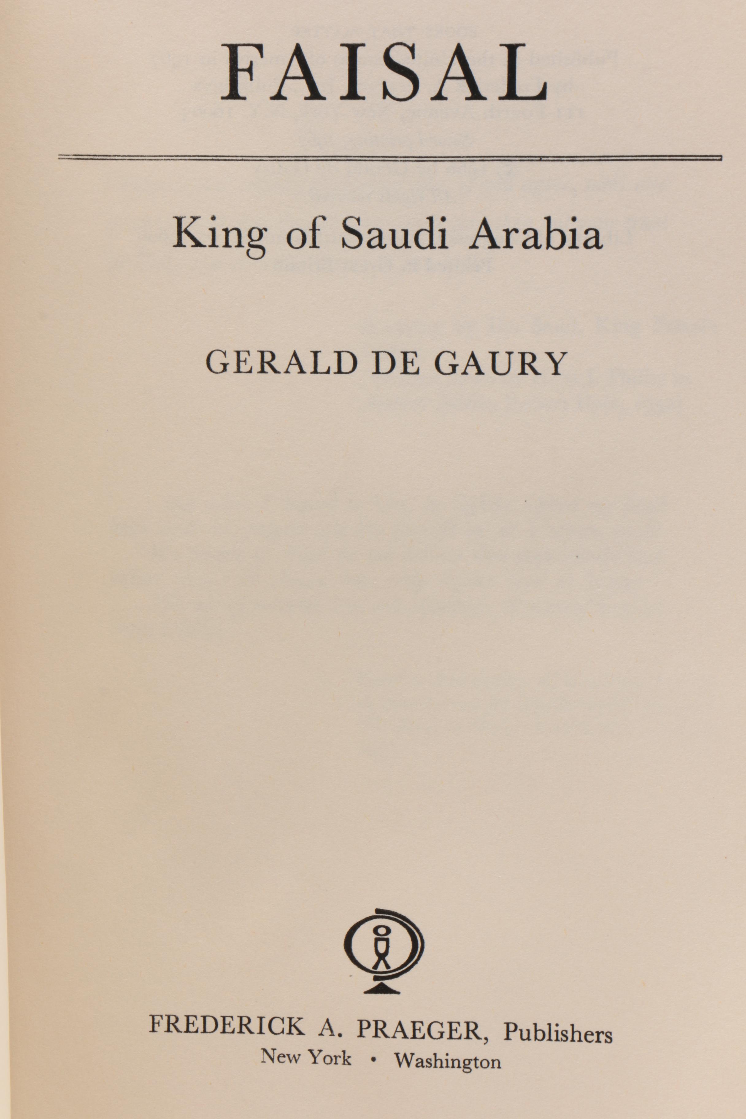 History Books on King Faisal and Saudi Arabia