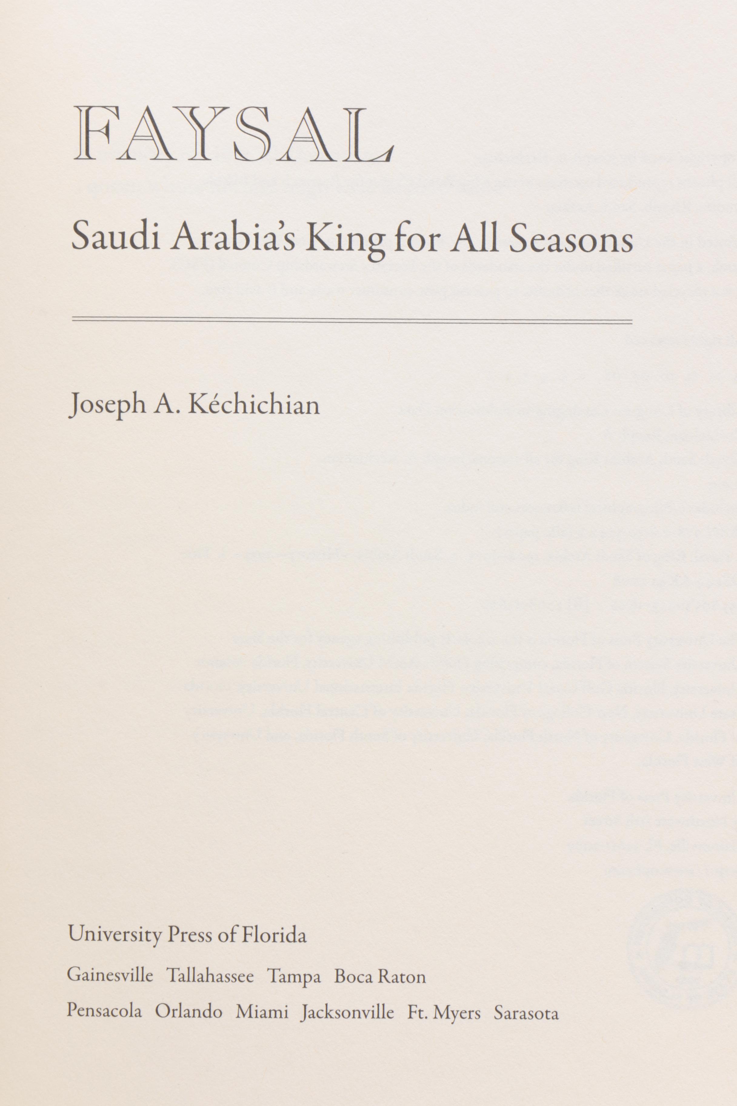 History Books on King Faisal and Saudi Arabia