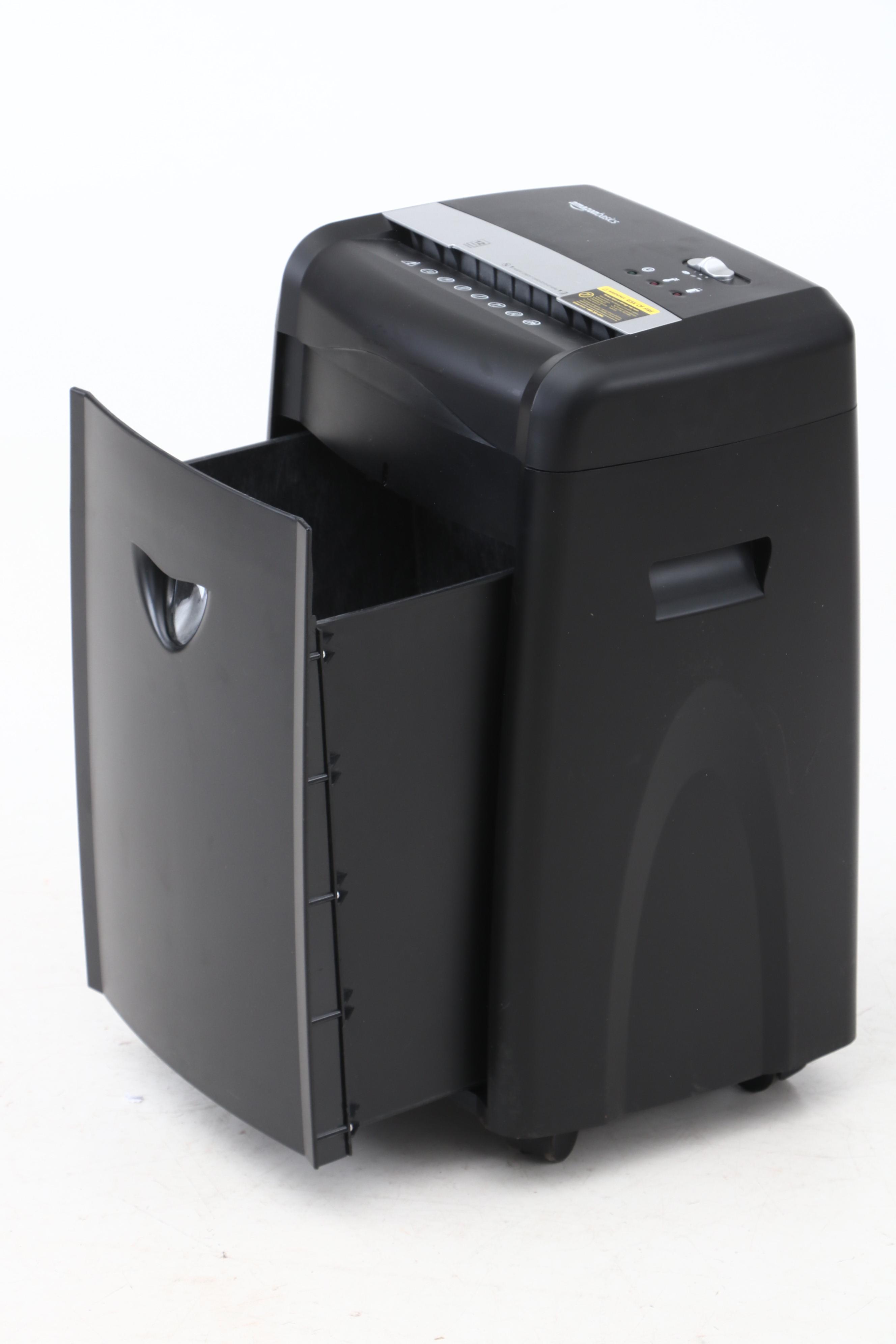 AmazonBasics 12-Sheet High-Security Micro-Cut Paper, CD, & Credit Card Shredder