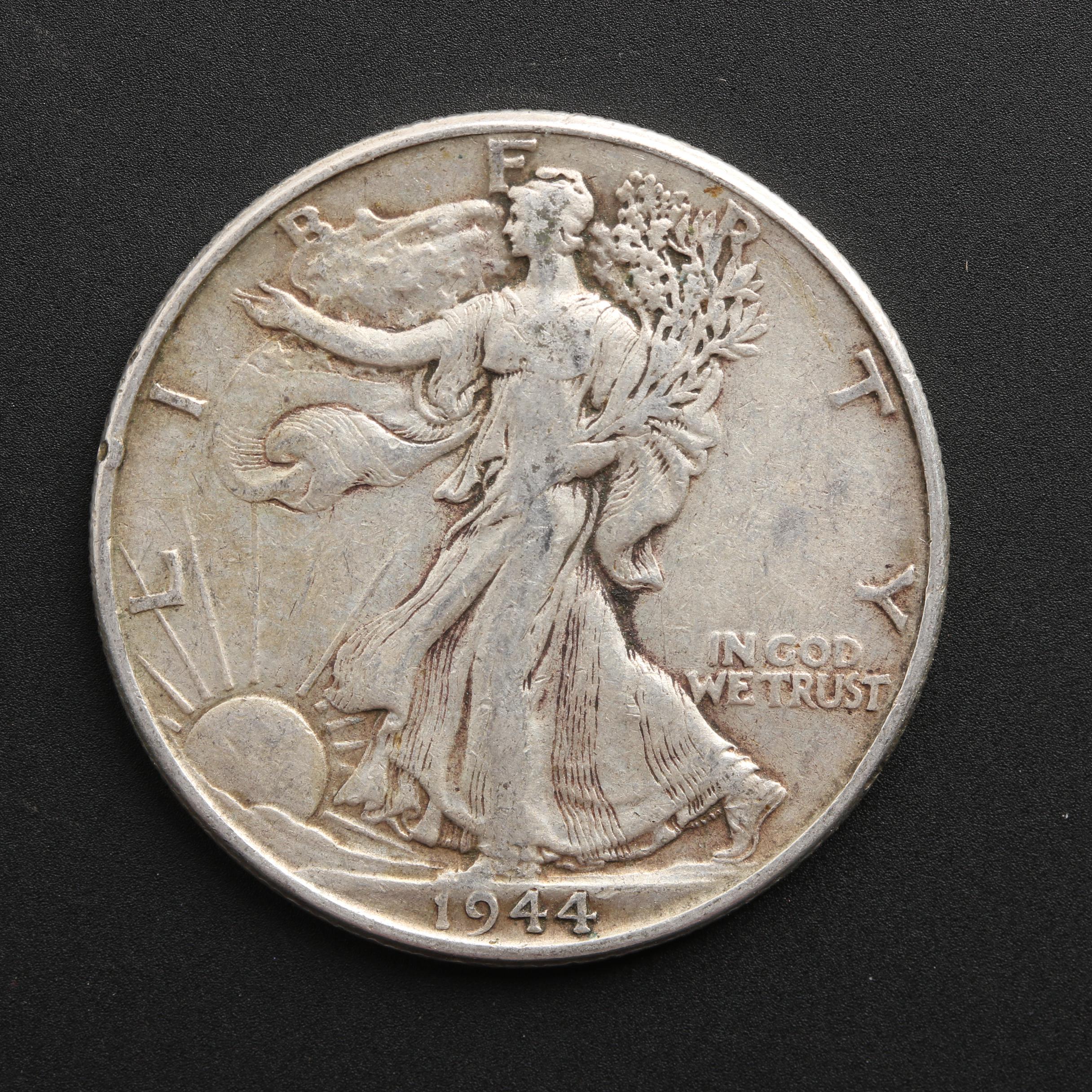 Group of Twenty Walking Liberty Silver Half Dollars From the 1940s