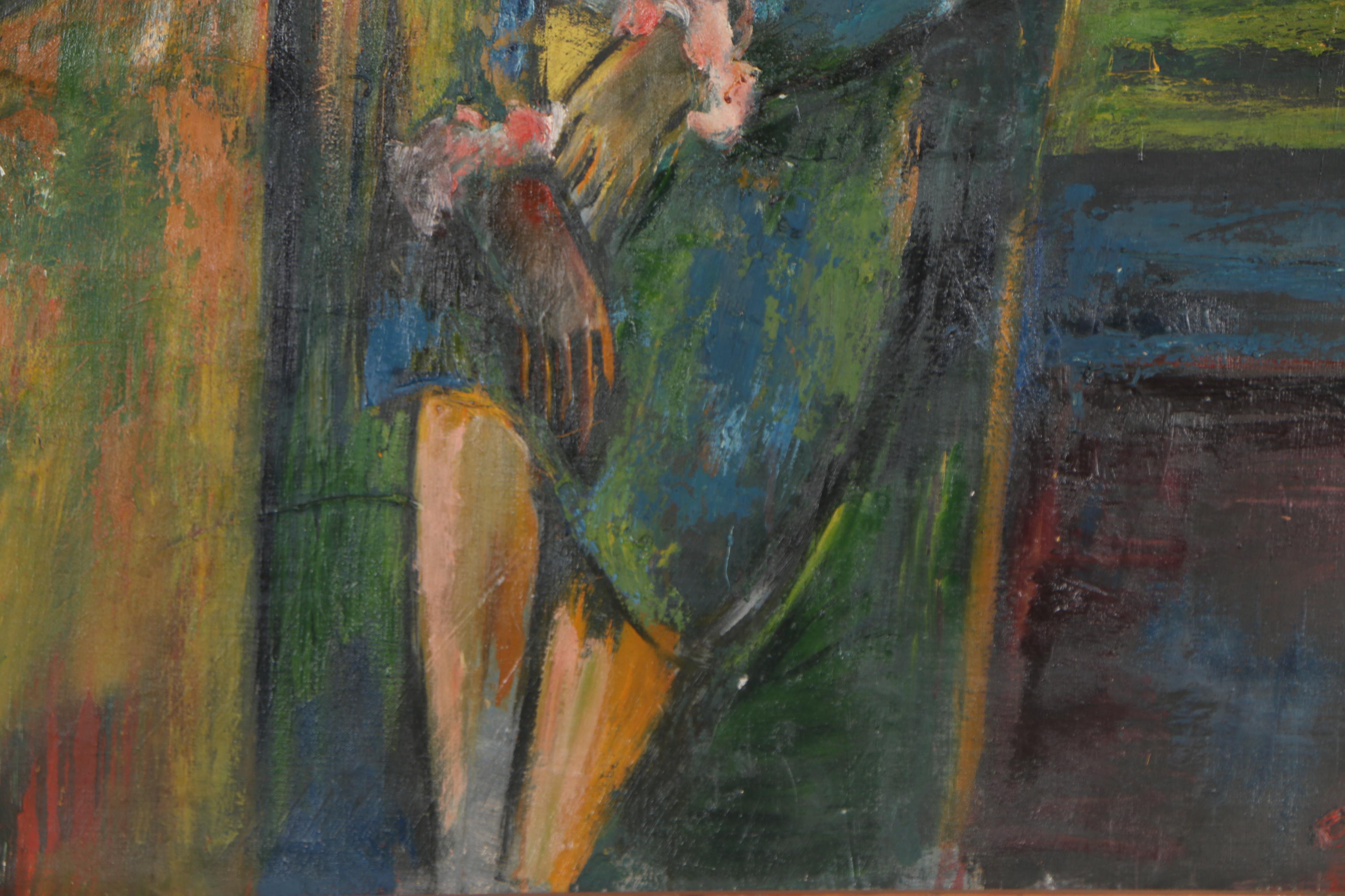 Joo-Yon Ohm-Cederberg Oil Painting "Drowsy Lady at Twilight"