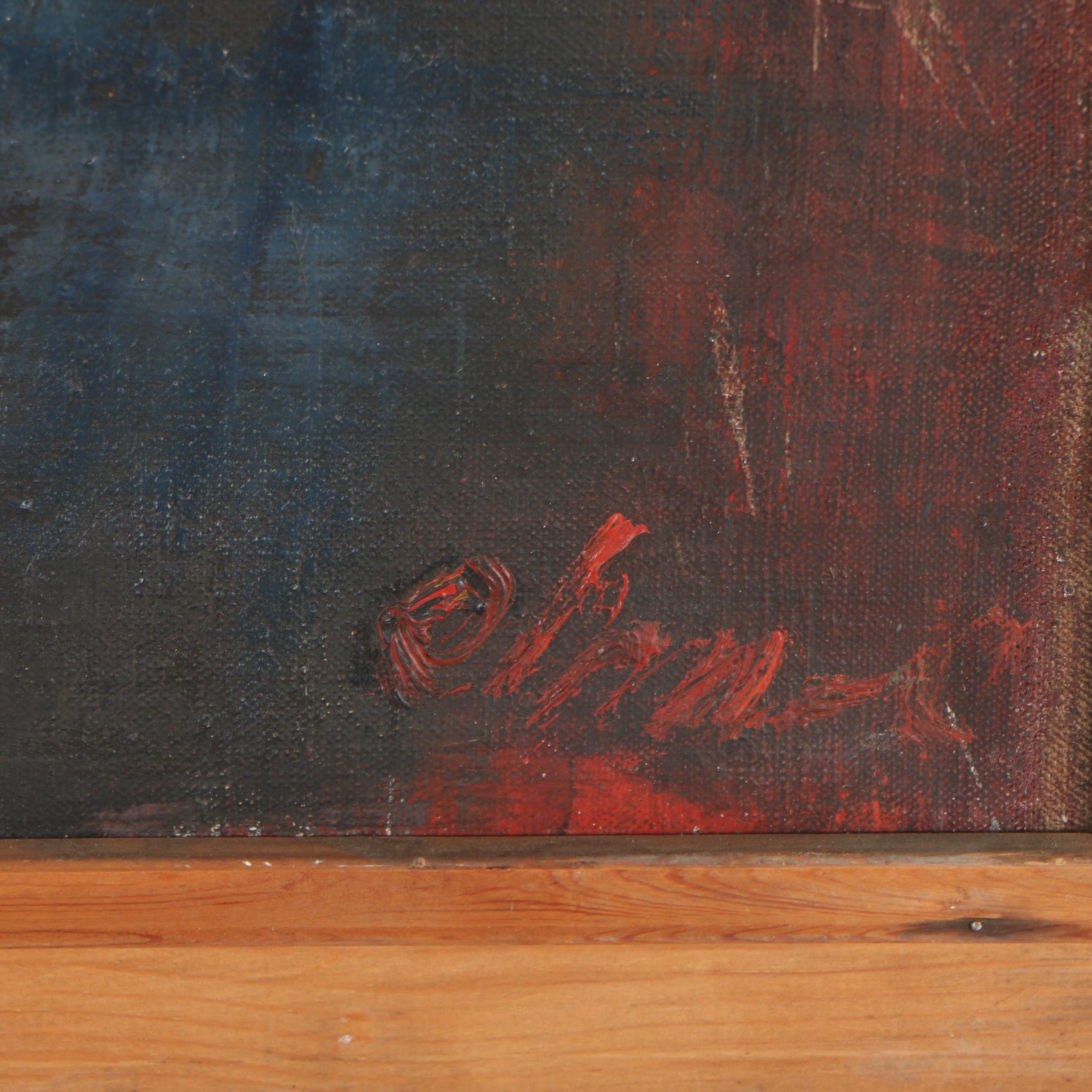 Joo-Yon Ohm-Cederberg Oil Painting "Drowsy Lady at Twilight"