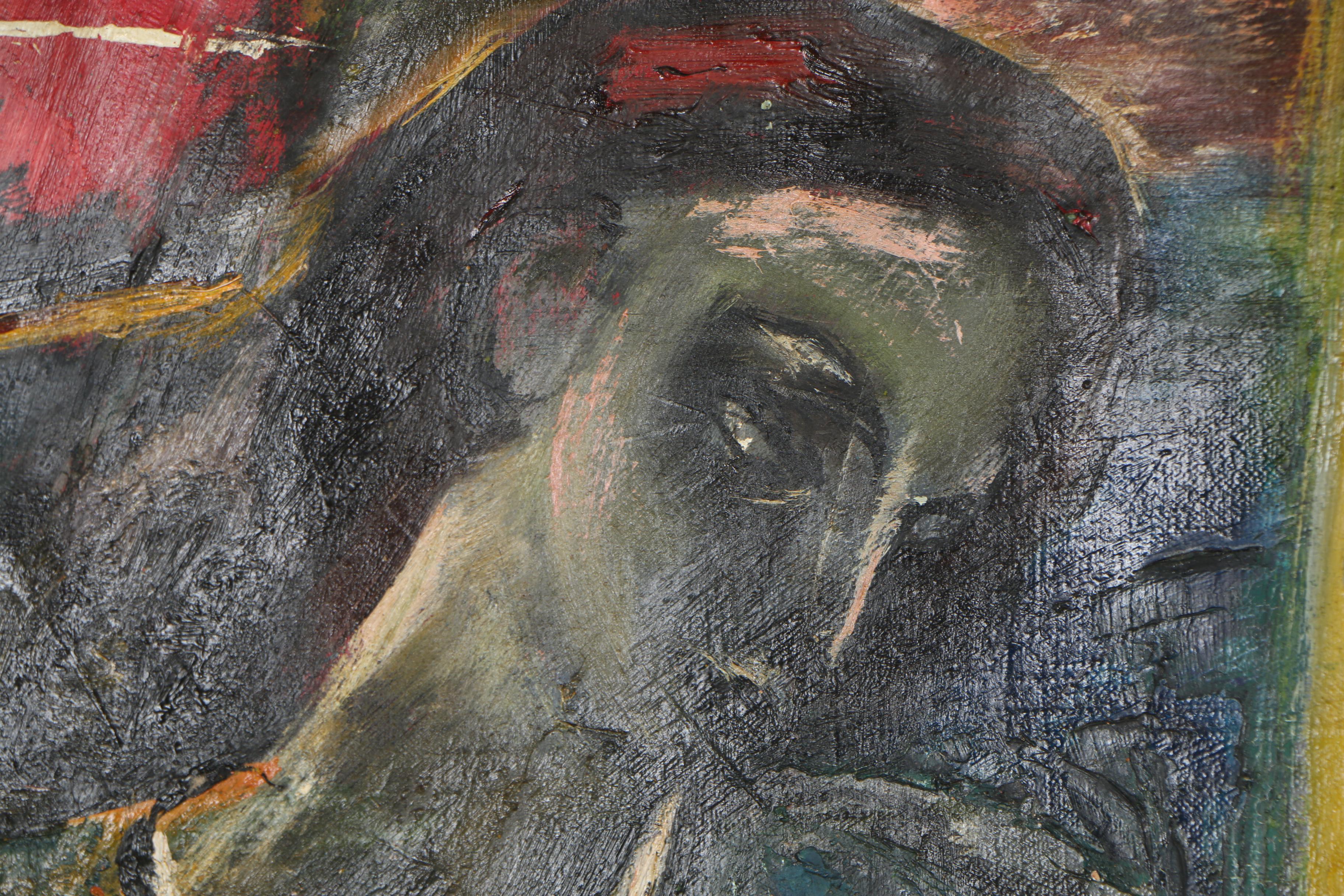 Joo-Yon Ohm-Cederberg Oil Painting "Drowsy Lady at Twilight"