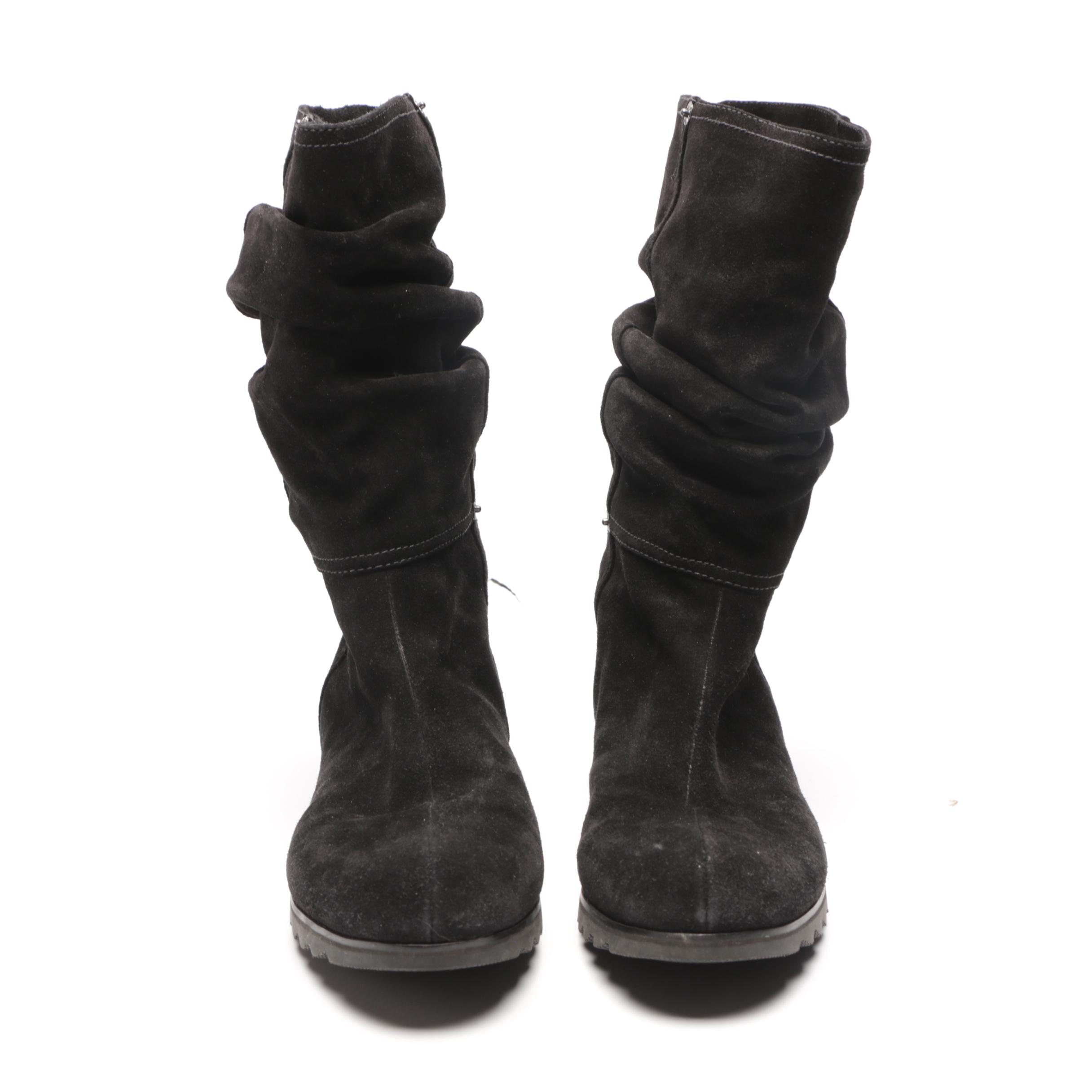 Prada Black Suede Boots