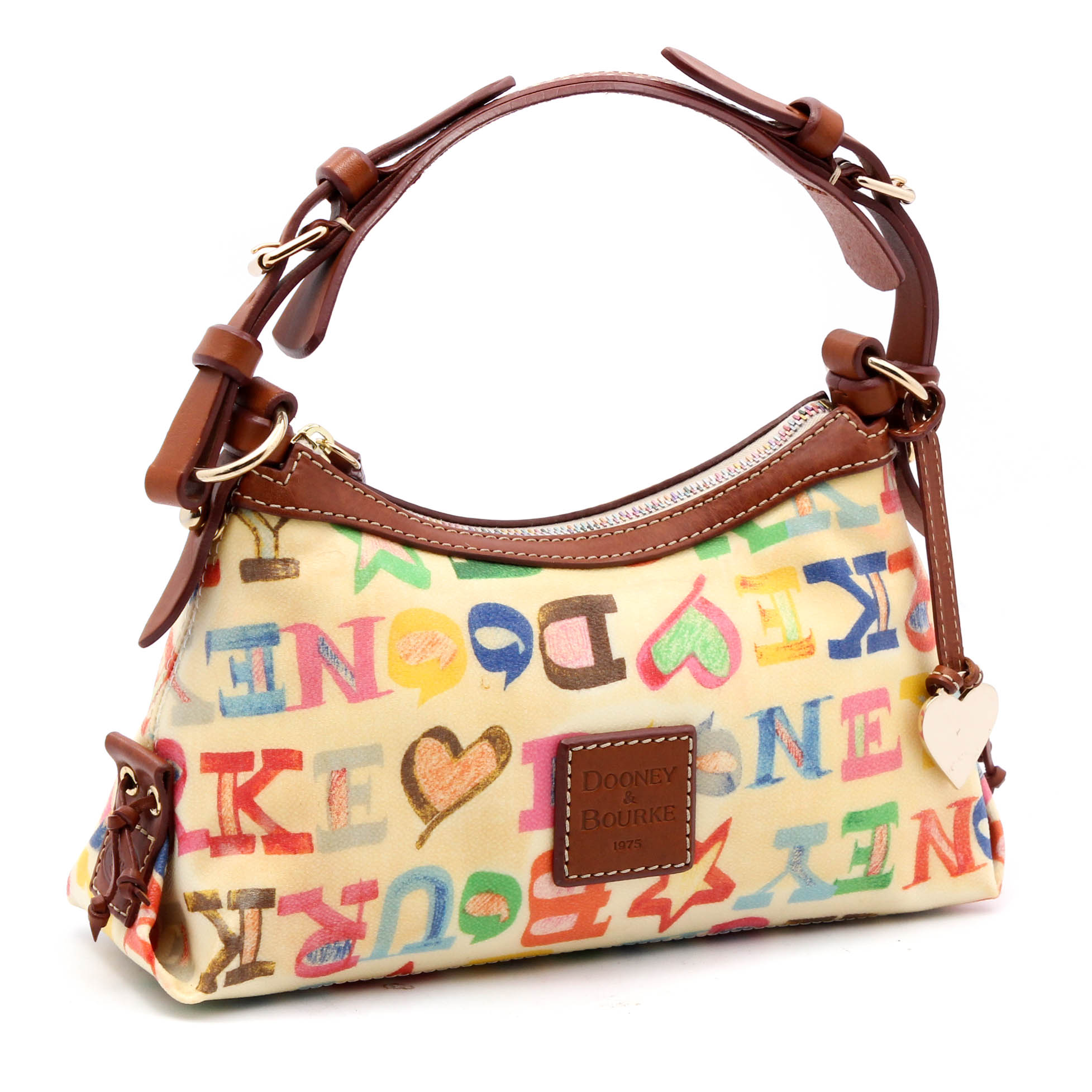 Dooney & Bourke Coated Canvas Graffiti Print shoulder Bag