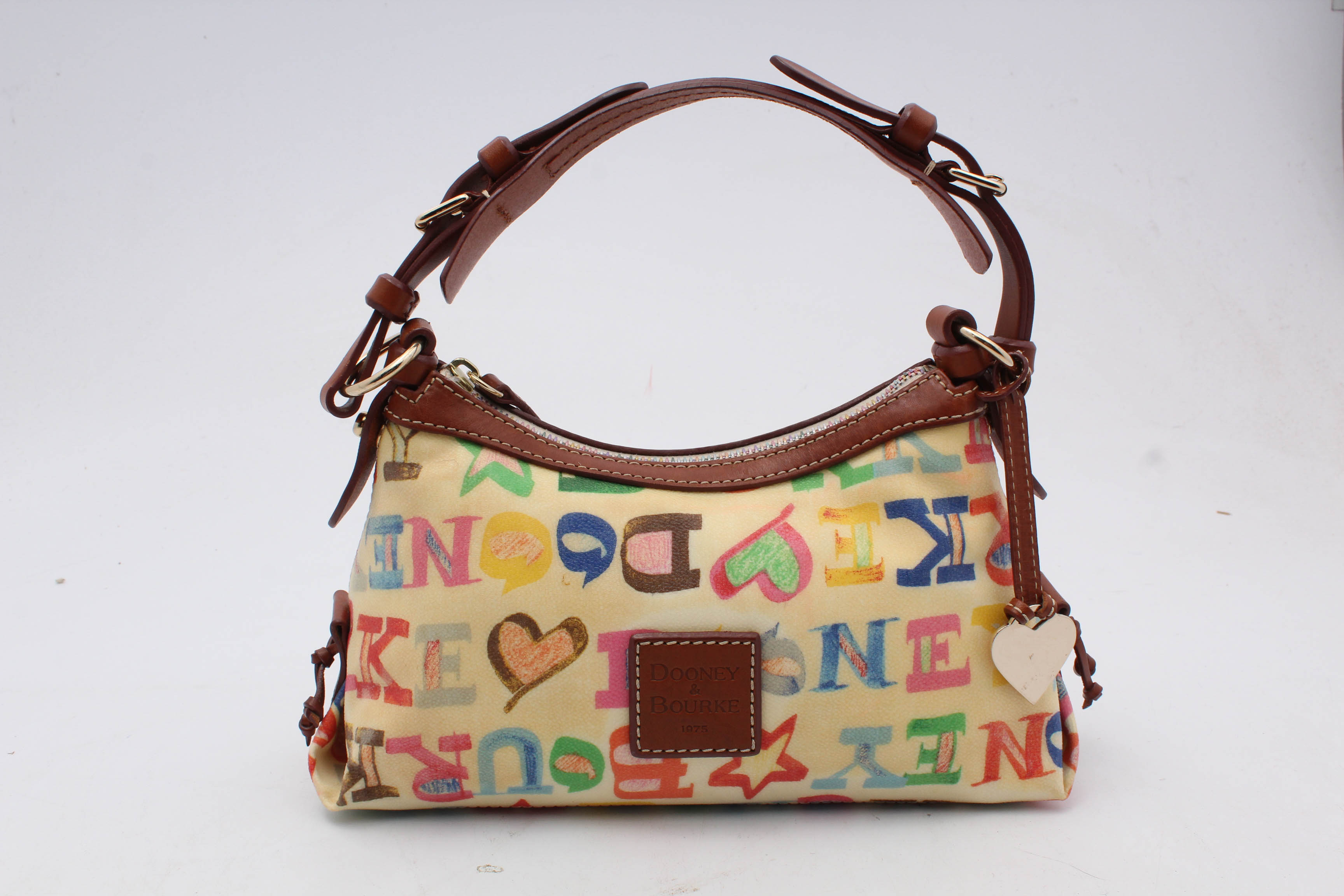 Dooney & Bourke Coated Canvas Graffiti Print shoulder Bag