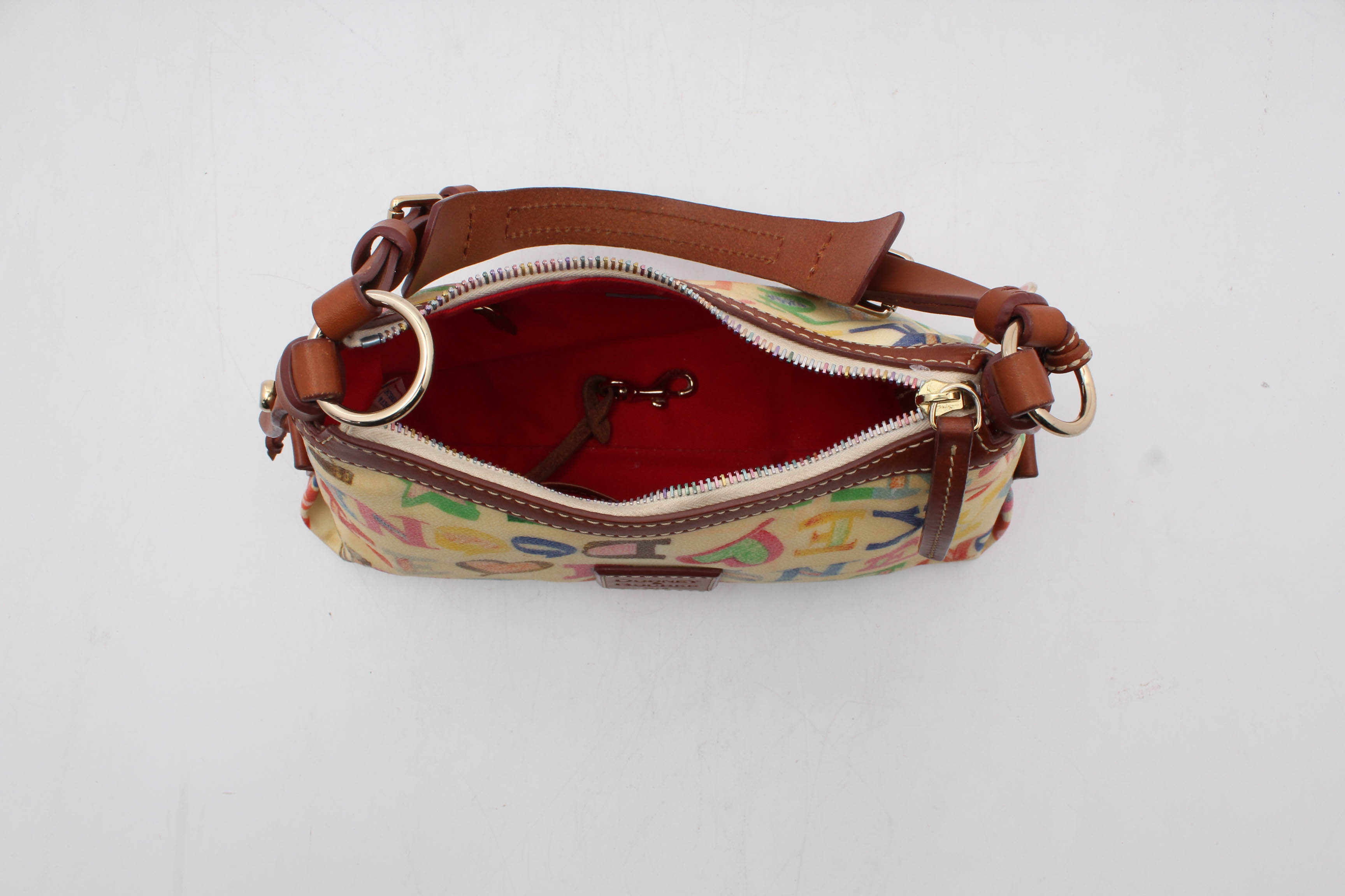Dooney & Bourke Coated Canvas Graffiti Print shoulder Bag