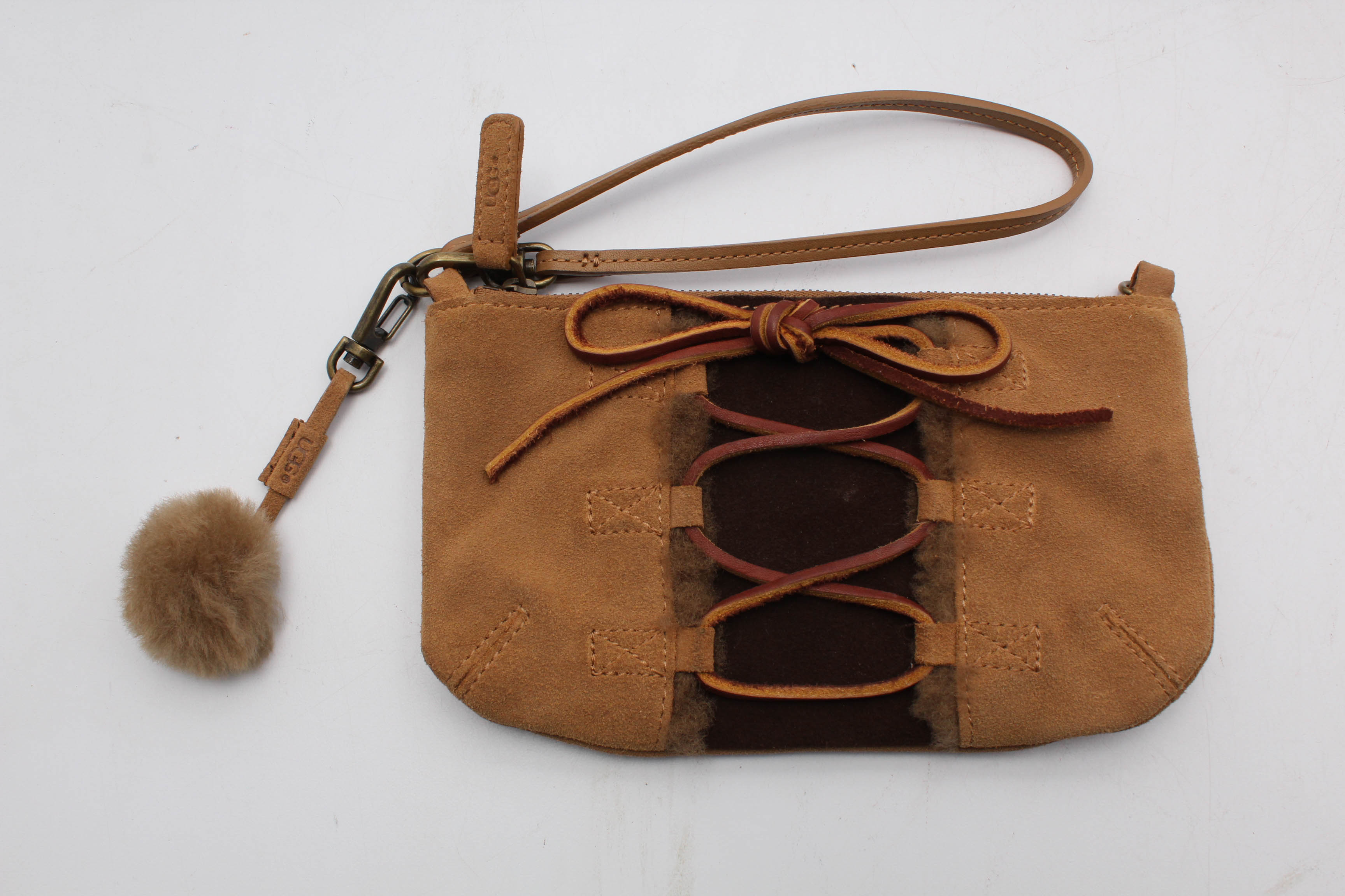 UGG Slippers and Leather Wristlet