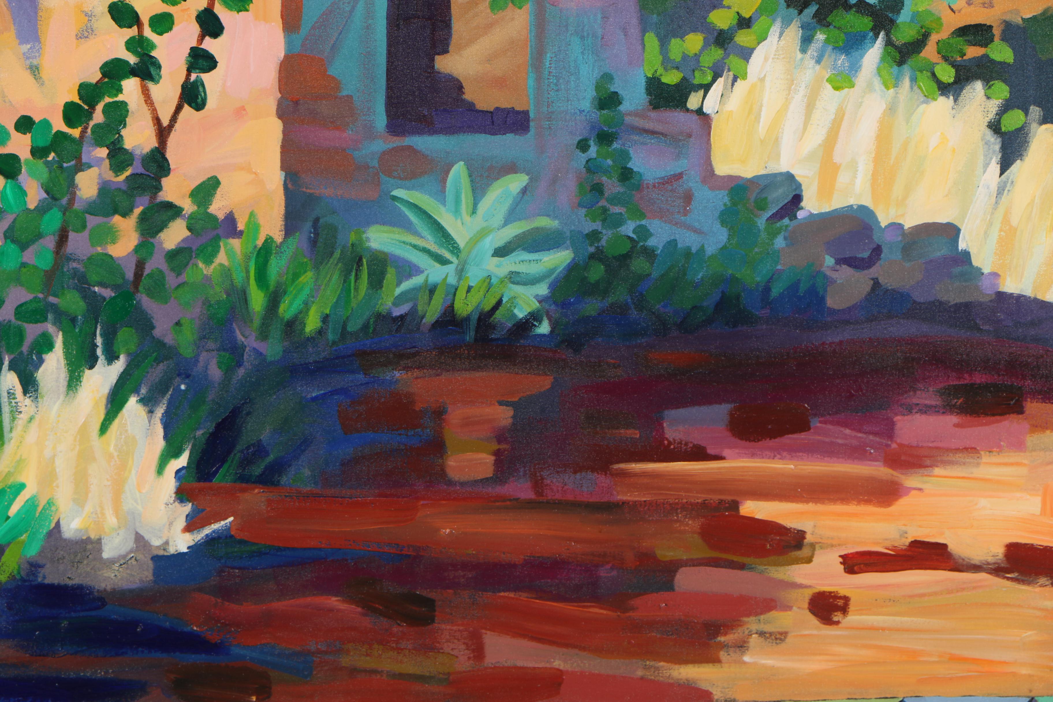 Robert Tharsing Monumental Oil Painting "The Ruin on Montecalvi"