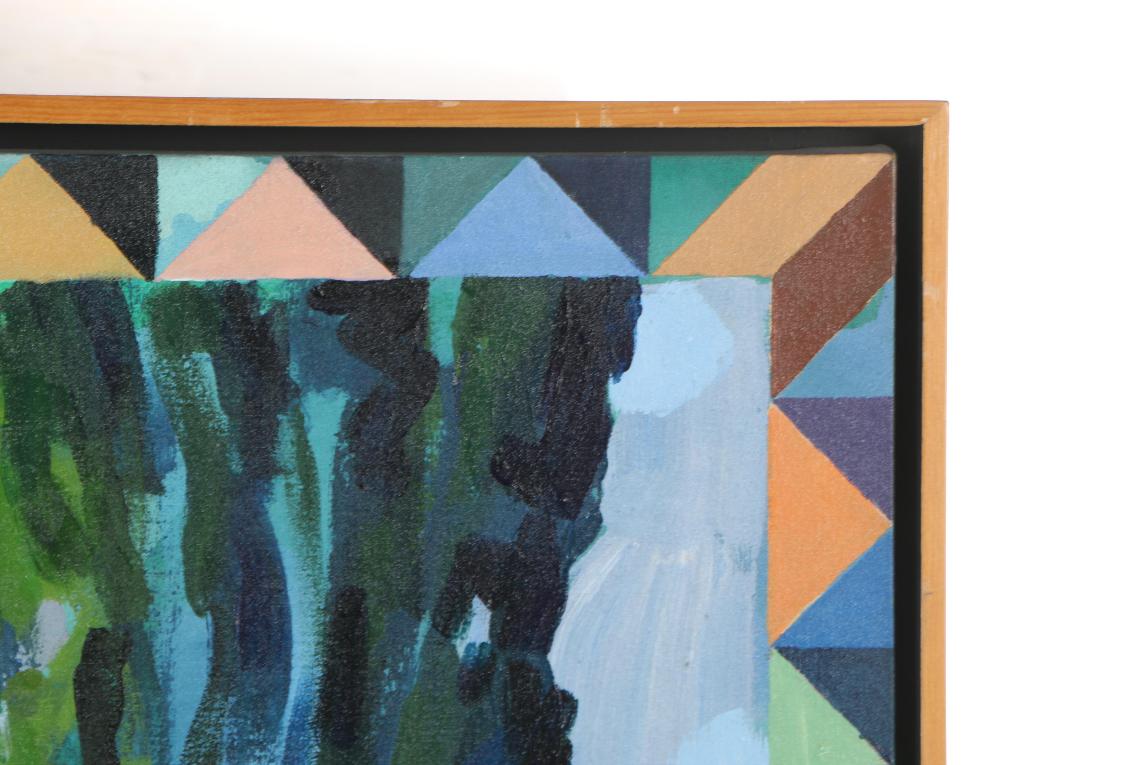 Robert Tharsing Monumental Oil Painting "The Ruin on Montecalvi"