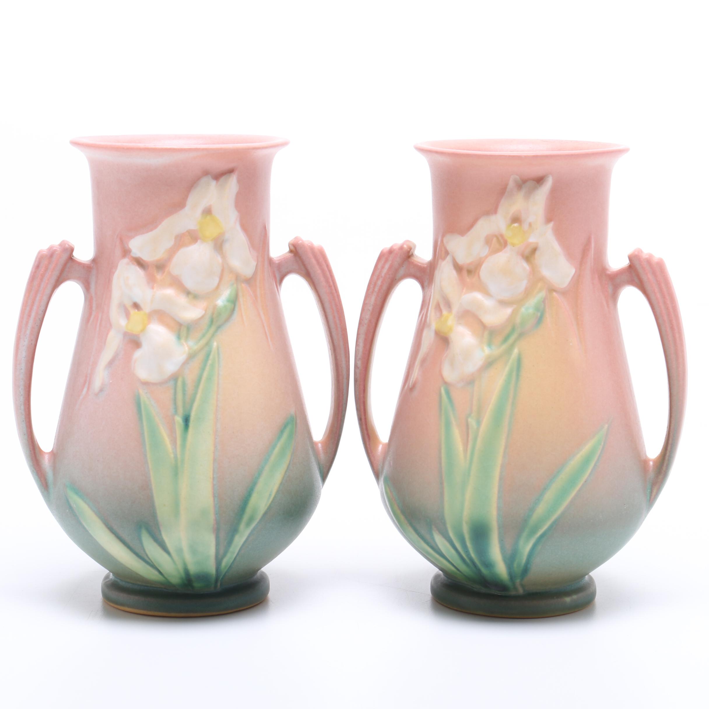Roseville Pottery "Iris" Vases