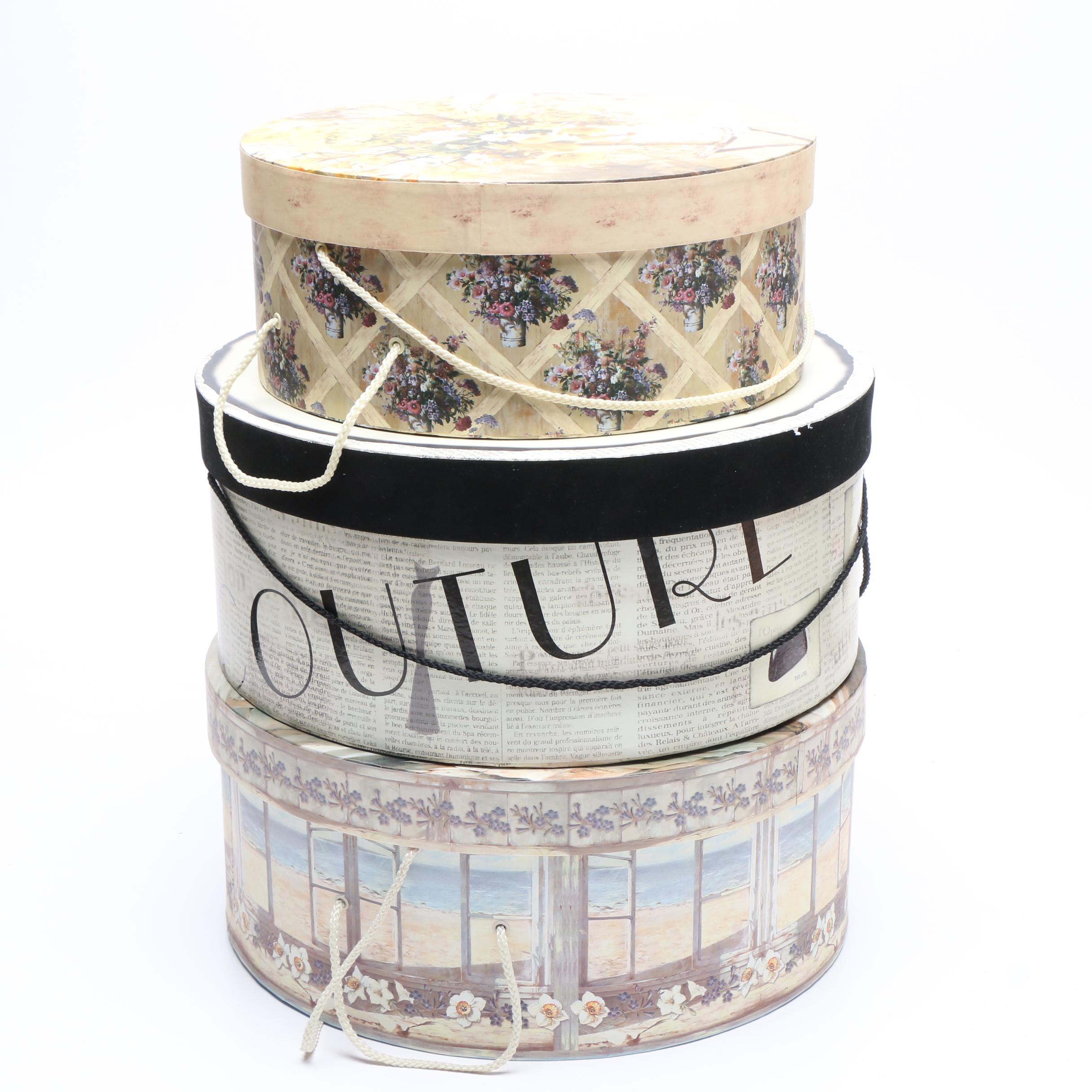 Women's Vintage Wide Brim Hats Including Christian Dior