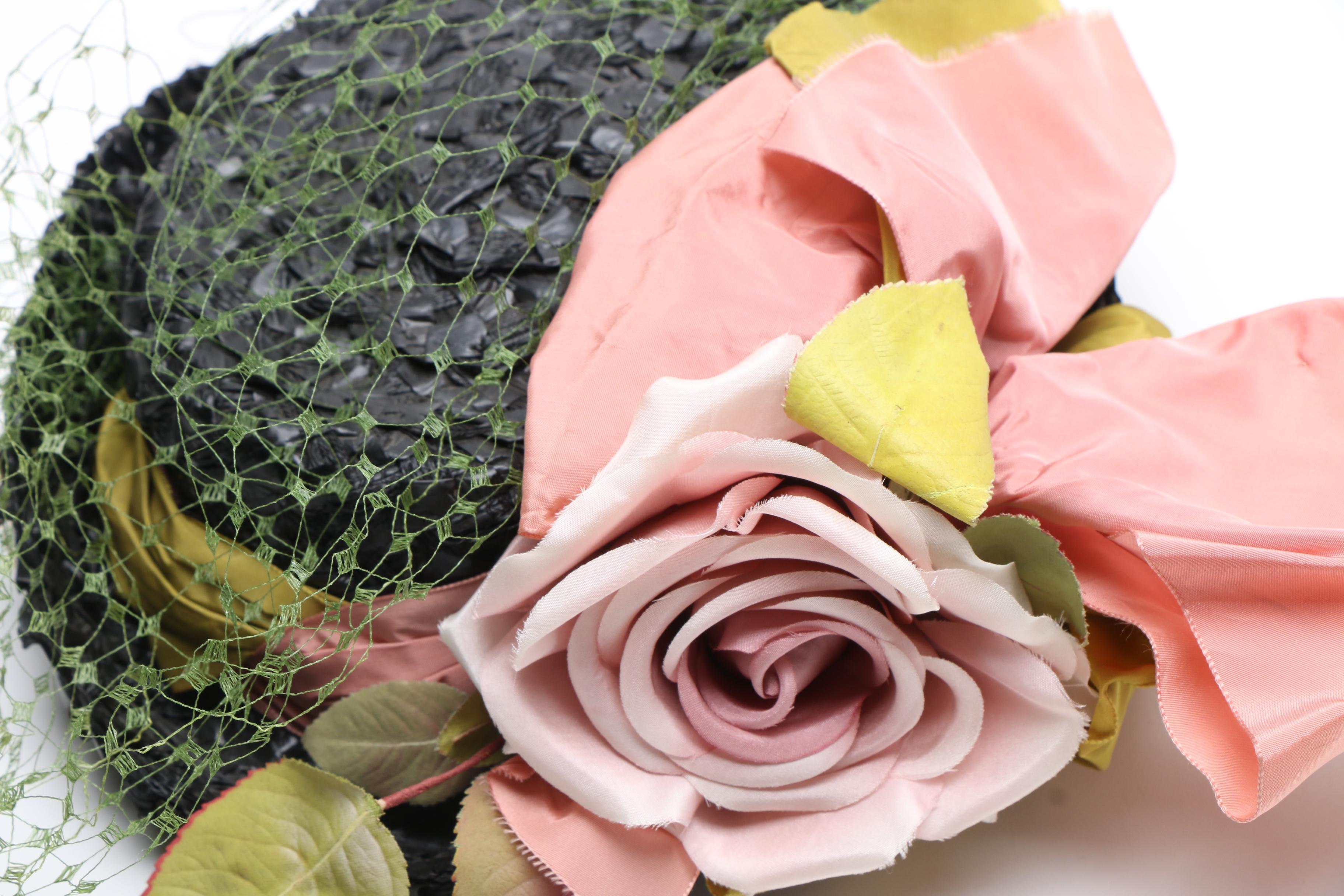 Women's Vintage Wide Brim Hats Including Christian Dior