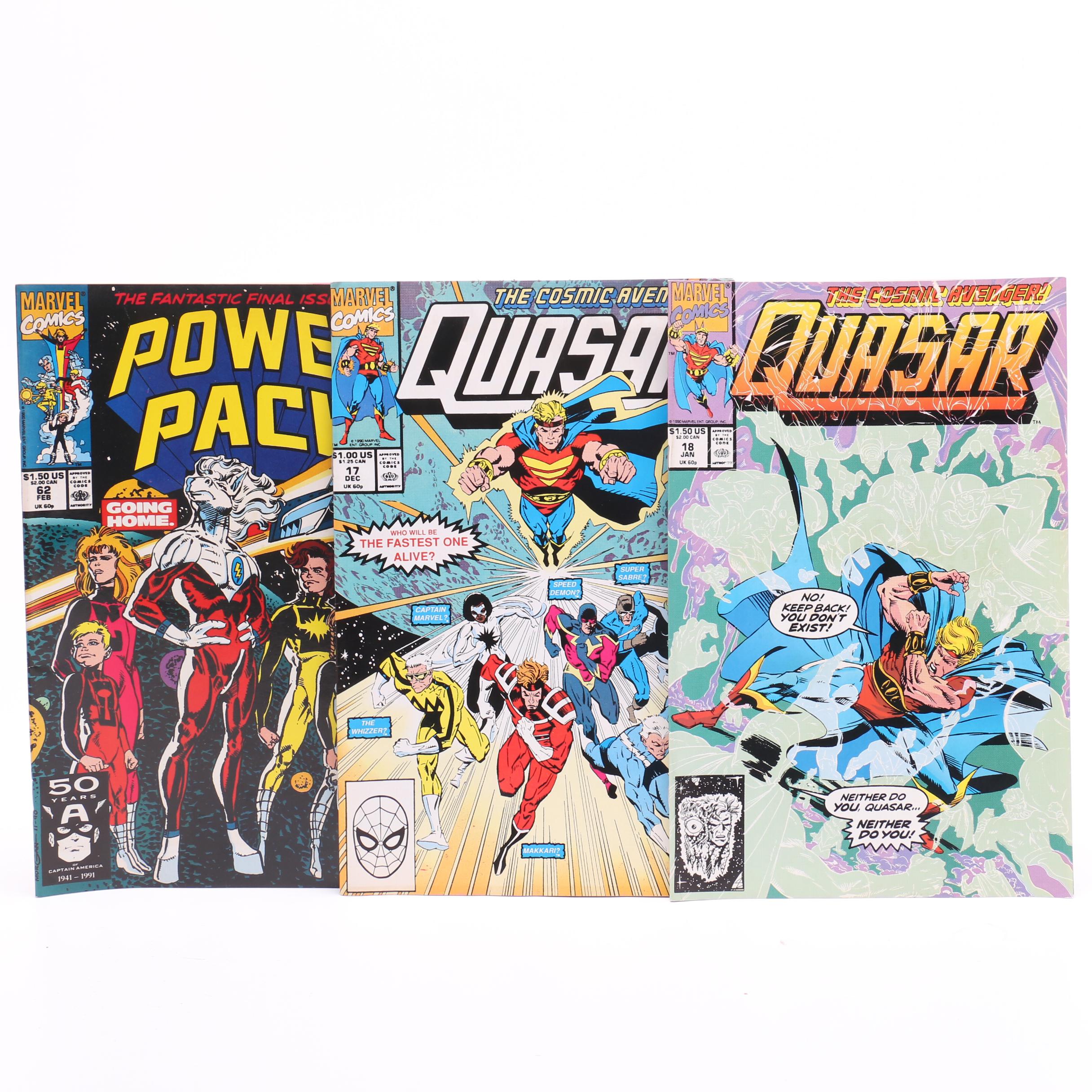 Modern Age Marvel "Power Pack", "Quasar", and "Guardians of the Galaxy" Comics