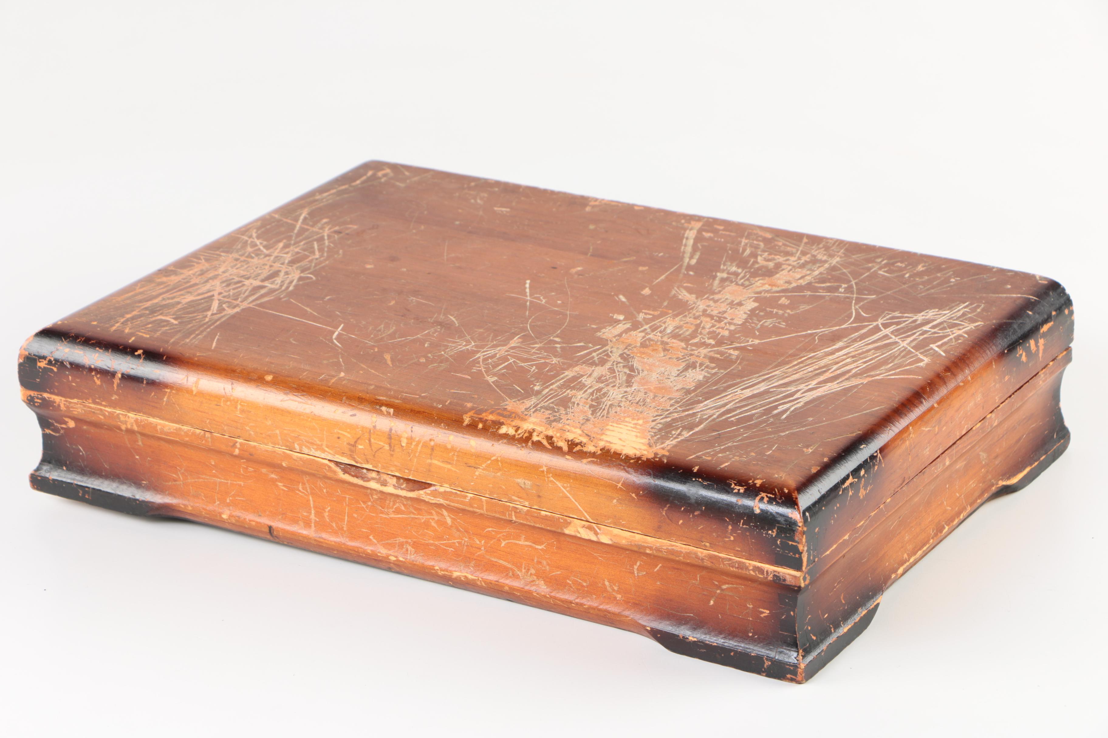 Sheffield "Kings" Silver Plate Flatware Set with Chest