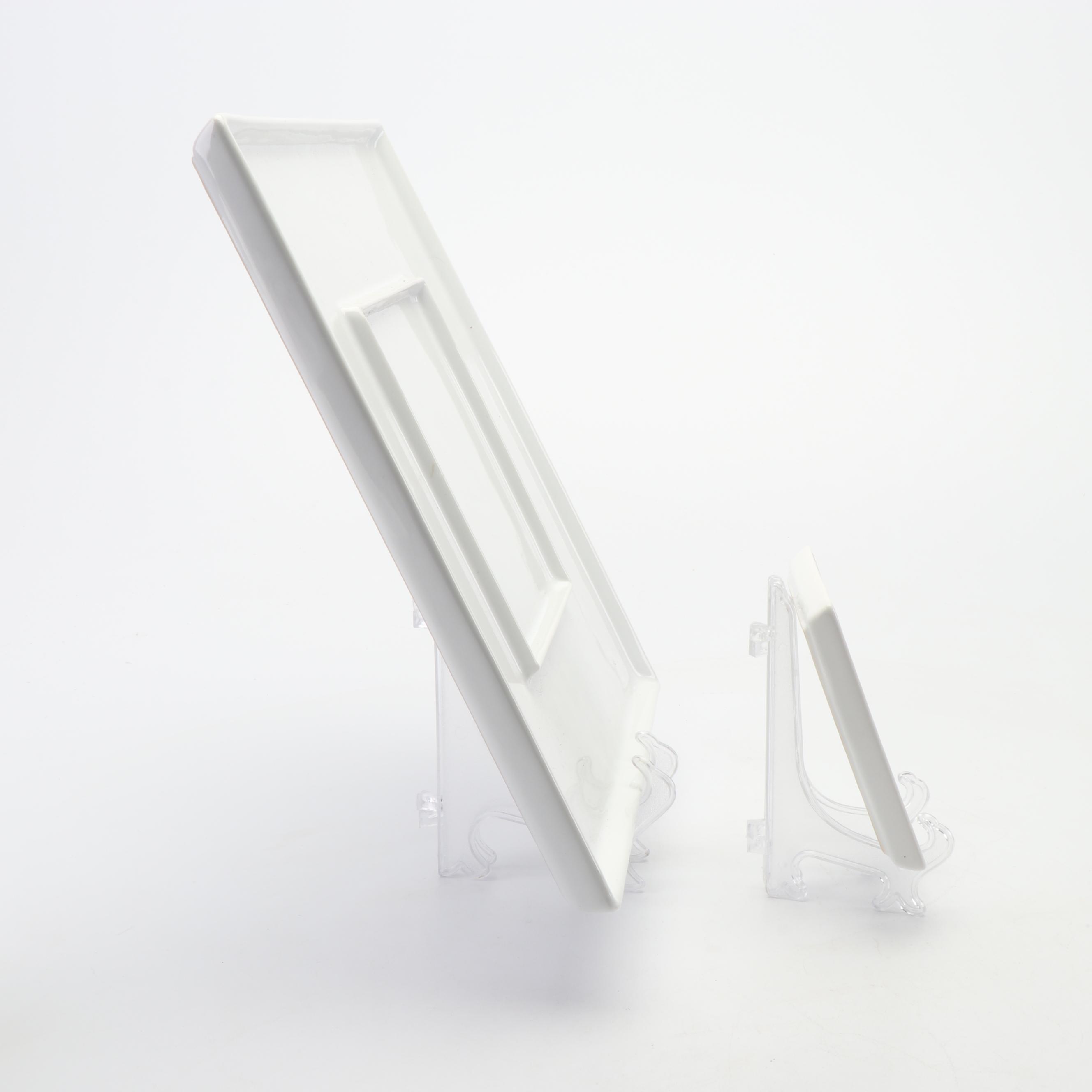 Crate & Barrel White Ceramic Dinnerware