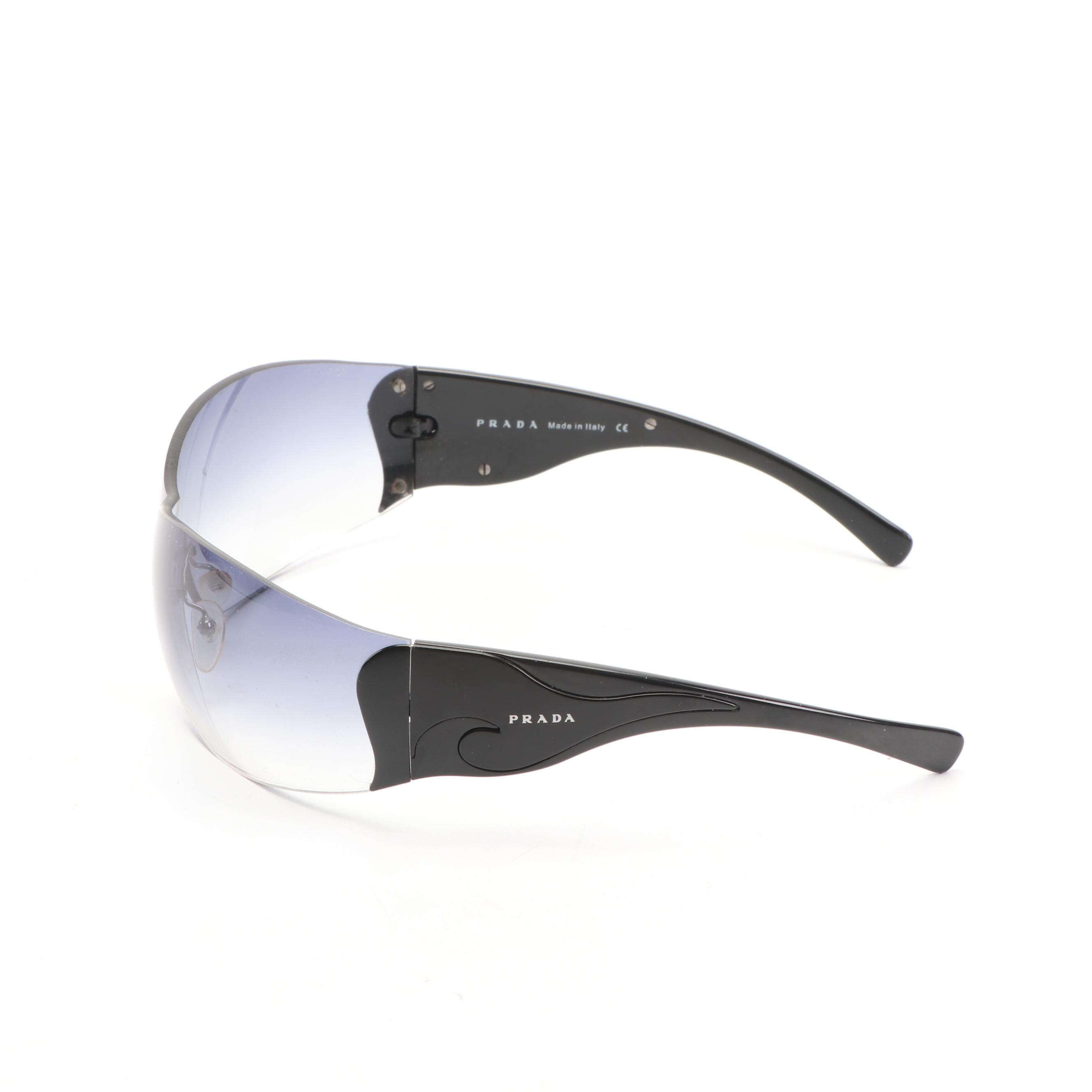 Prada SPR 58F Prescription Shield Sunglasses
