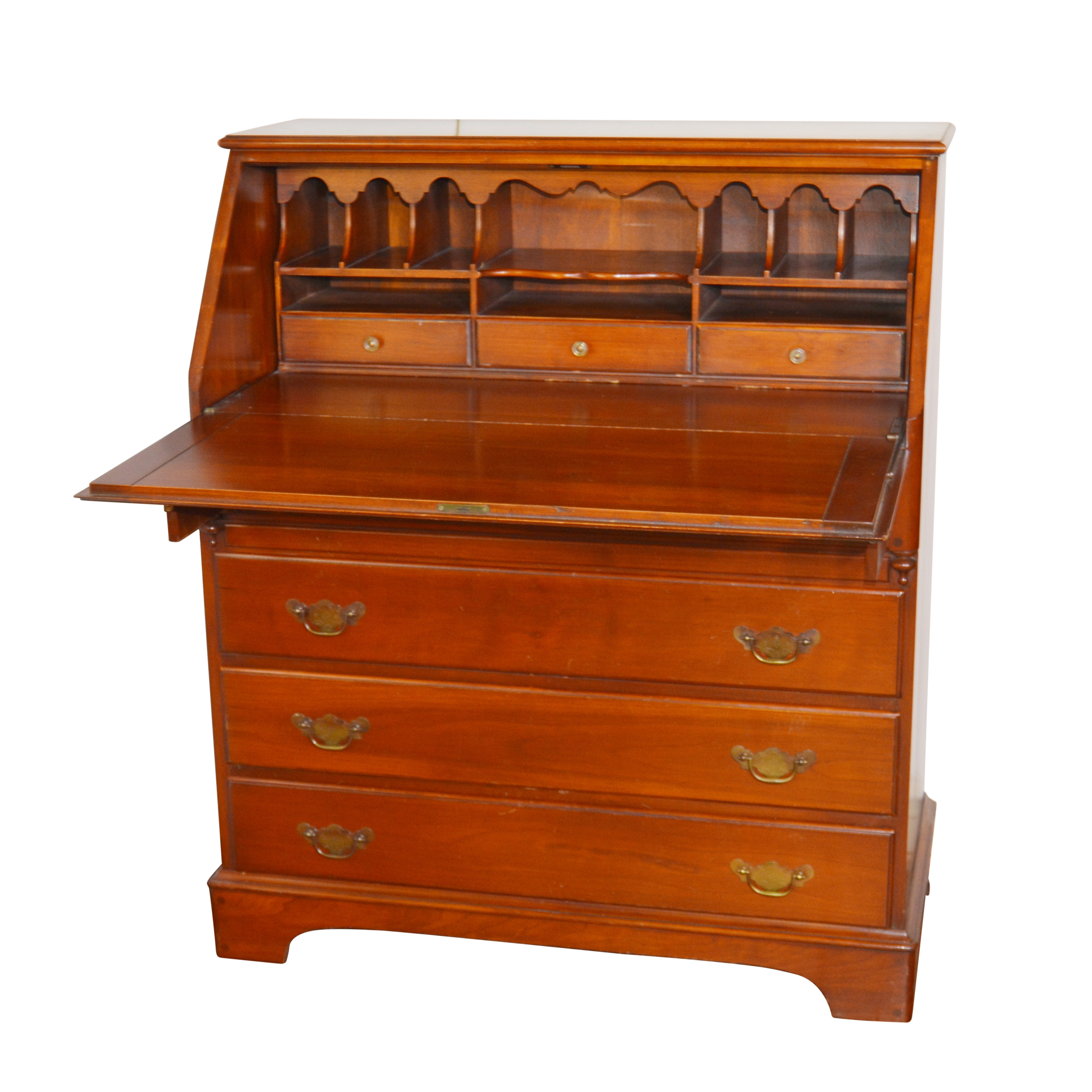 American Cherry Secretary by Pennsylvania House Reproduction, Mid 20th Century