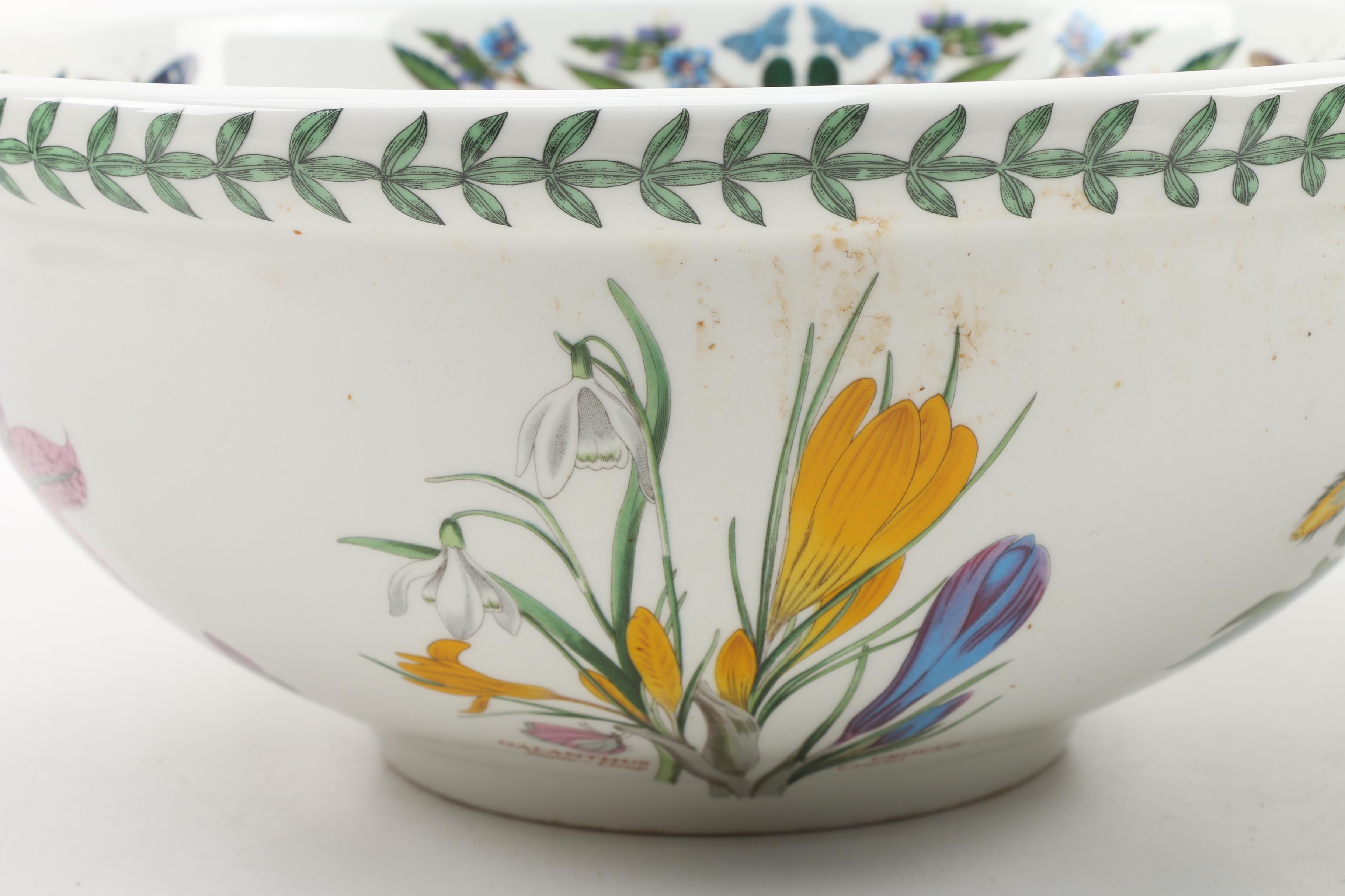 Portmeirion "Botanic Garden" Large Salad Bowl, After 1972