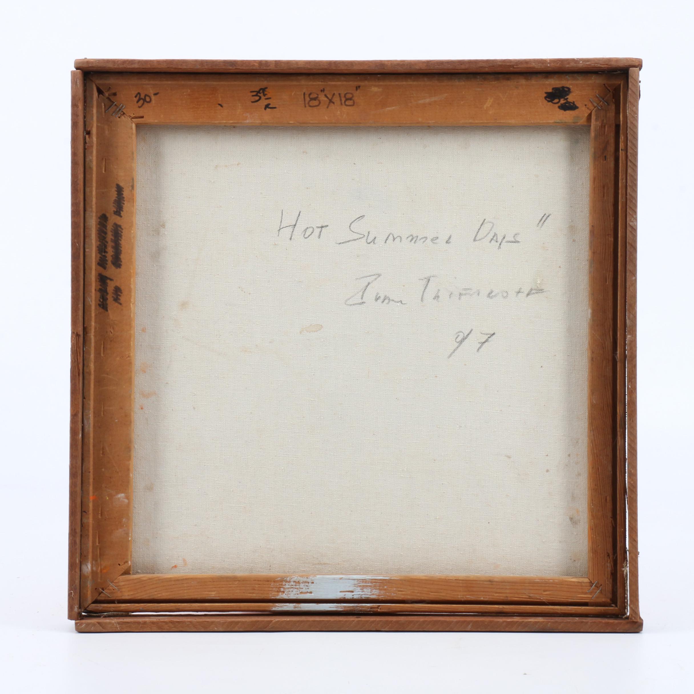 Ivan Trifonoff Oil Landscape Painting "Hot Summer Days"