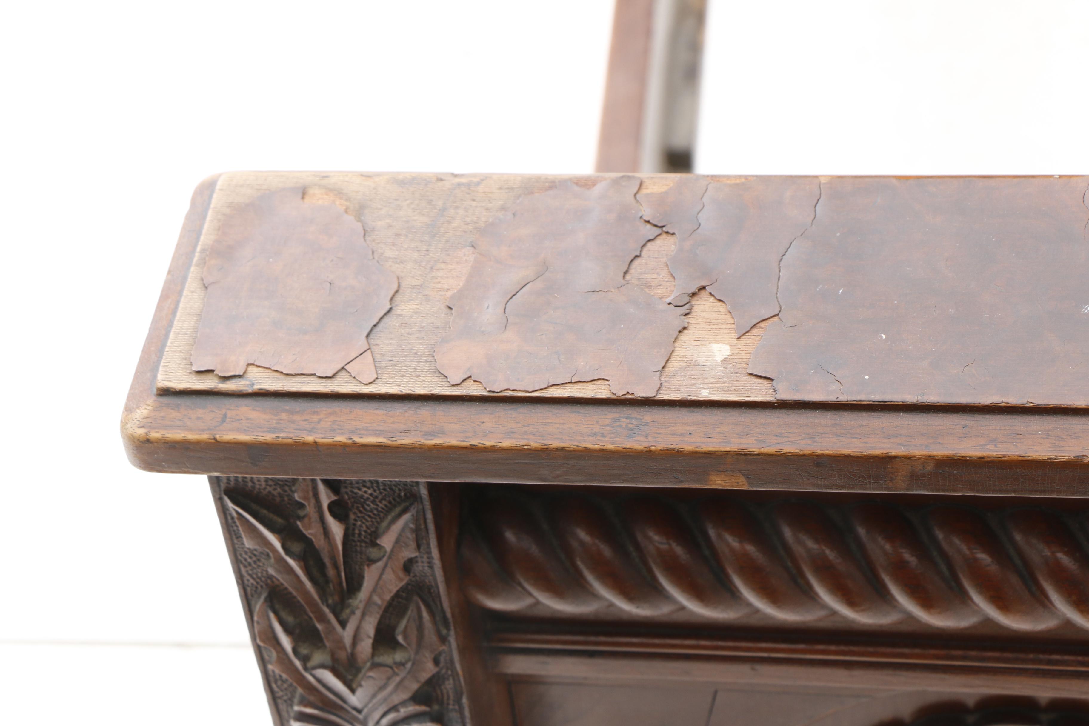 Antique Eastlake Walnut Bed Frame