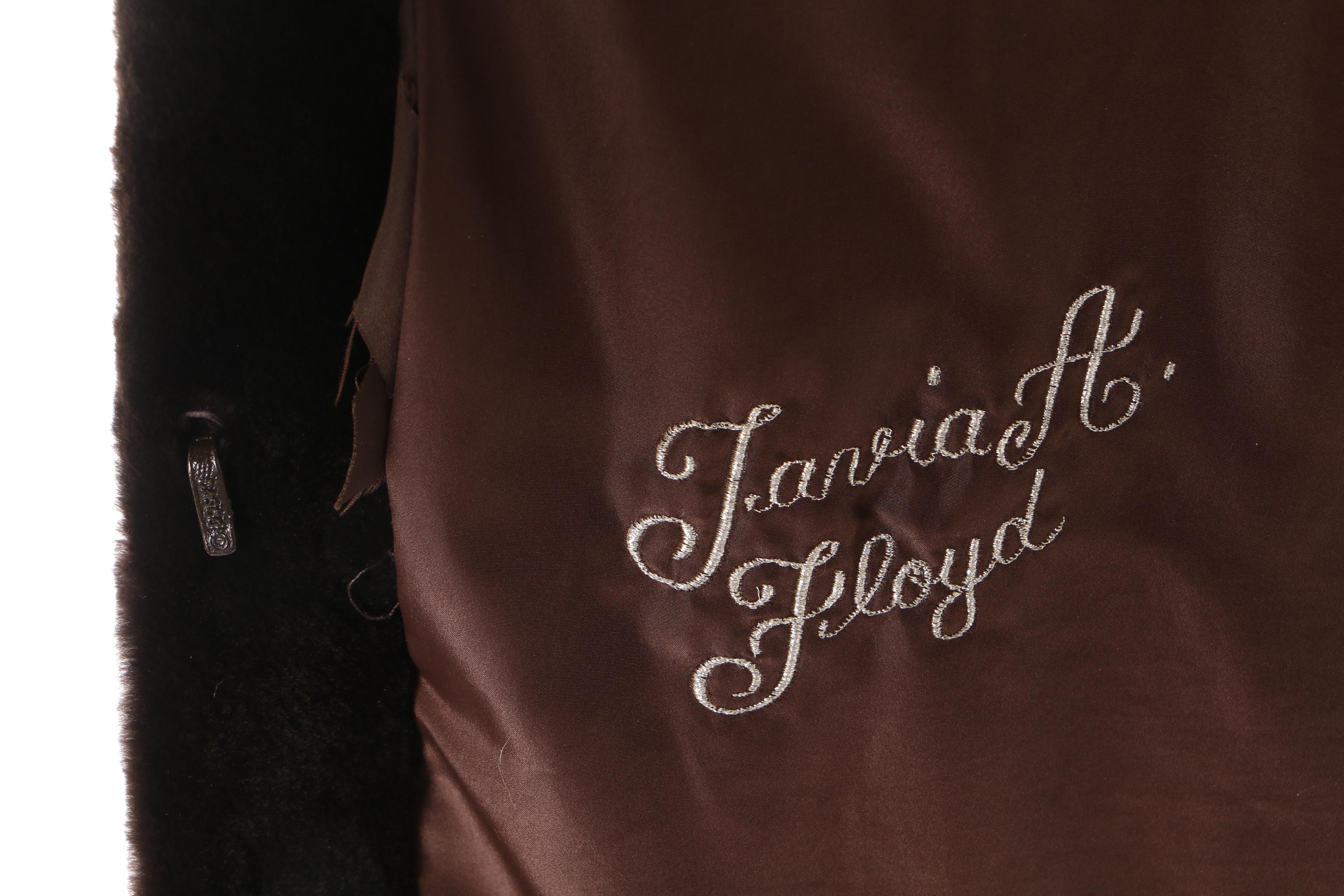 Women's Yohan Chicago Sheared Beaver Fur Coat with Dyed Rabbit Fur Trim