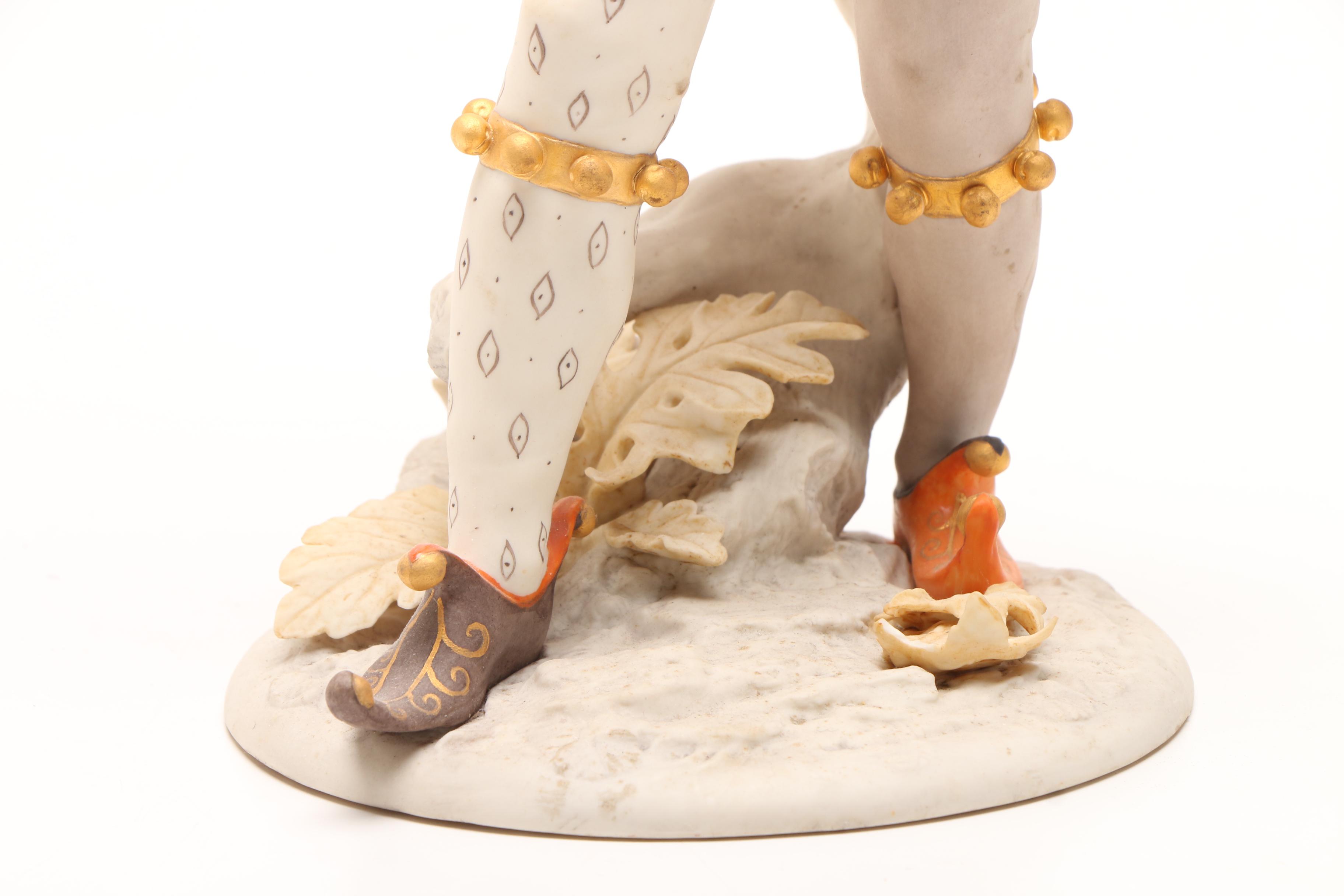 Vintage Cybis Porcelain "Court Jester" and "Harlequin"