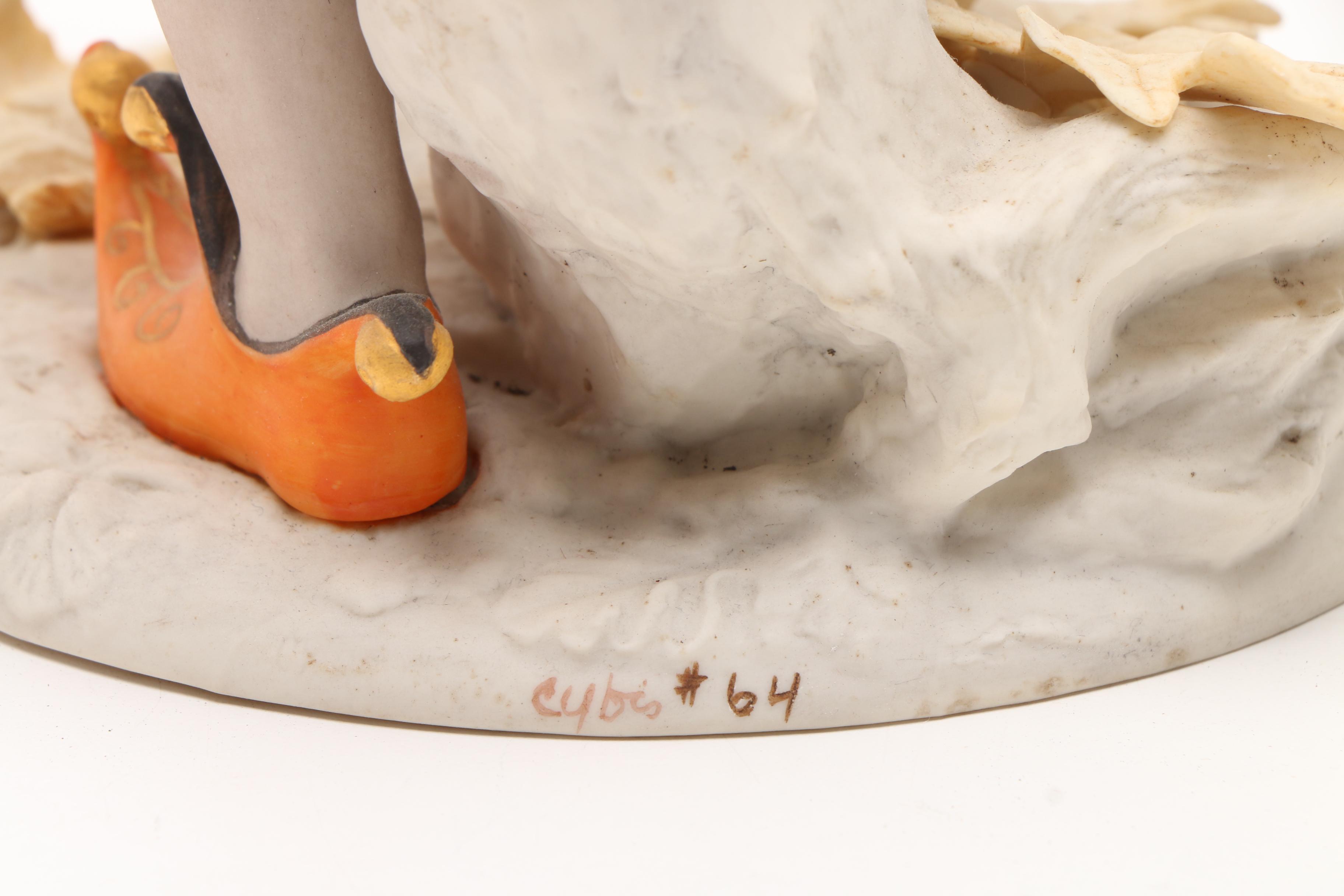 Vintage Cybis Porcelain "Court Jester" and "Harlequin"