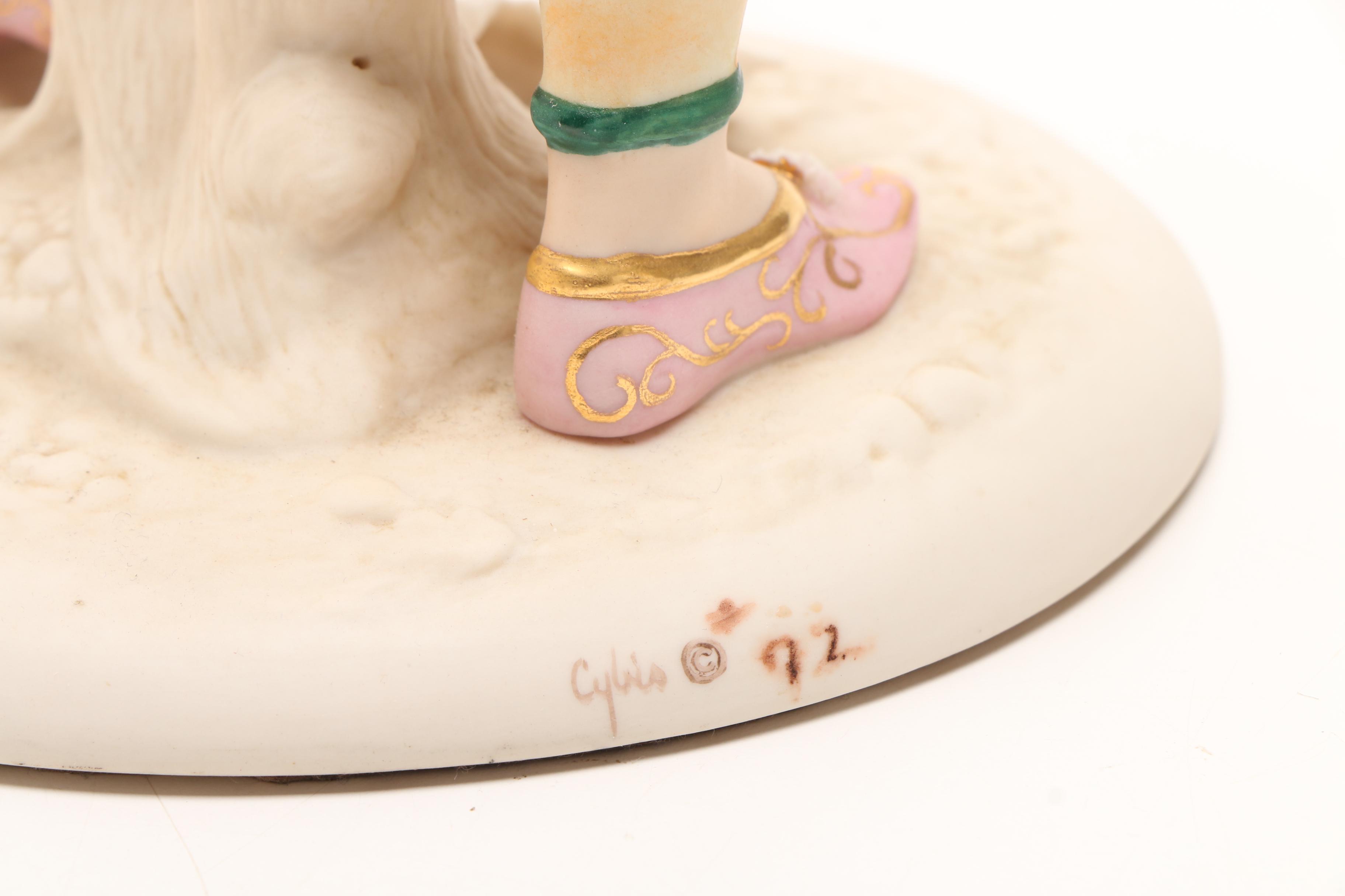 Vintage Cybis Porcelain "Court Jester" and "Harlequin"