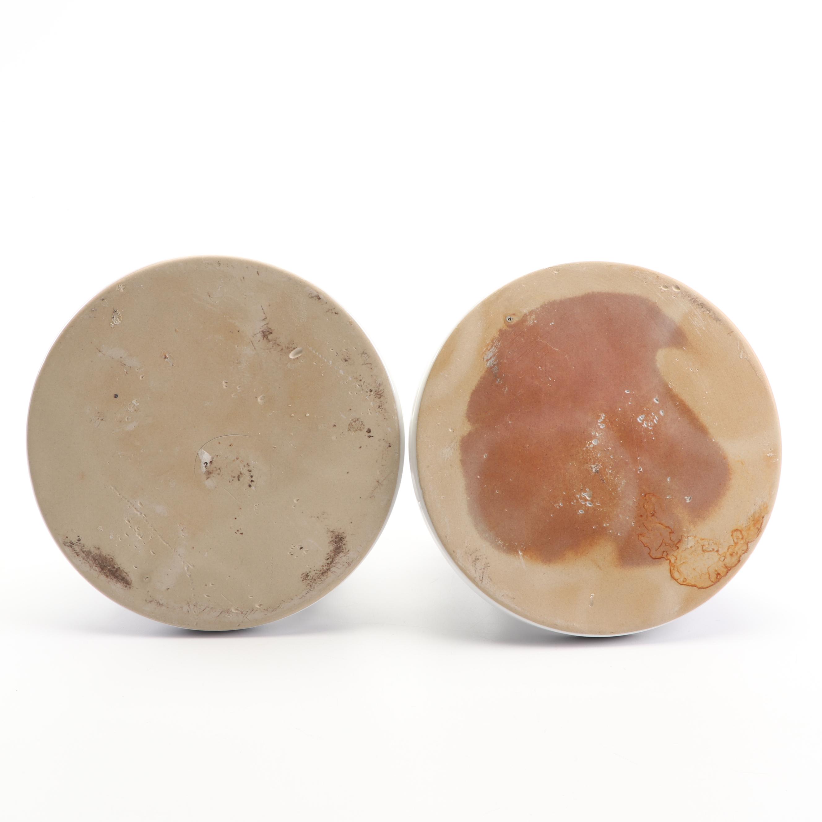 Contemporary White Ceramic Tulipieres