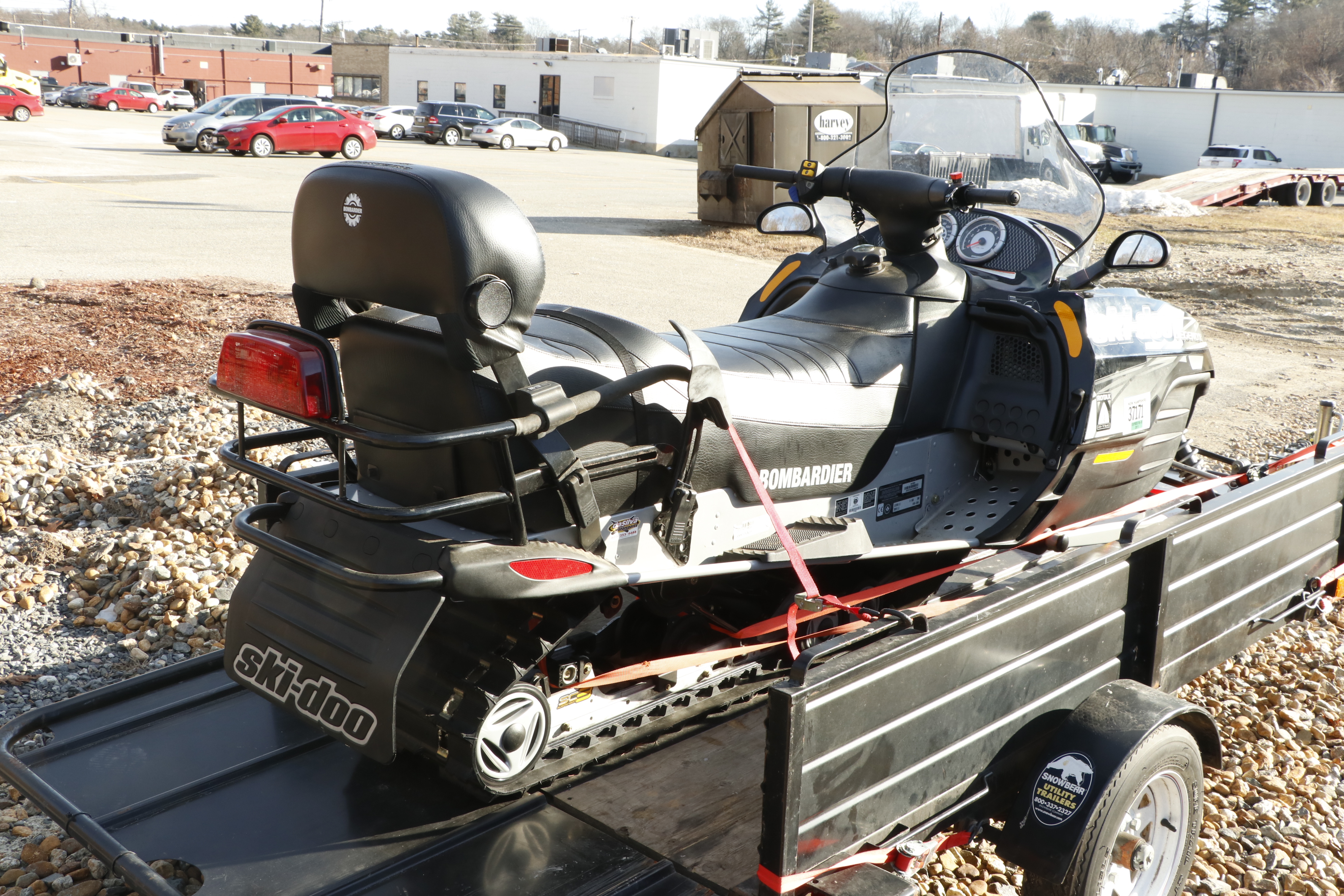 2004 Ski-Doo Legend Sport GT V1000 Snowmobile and Snowbear Utility Trailer