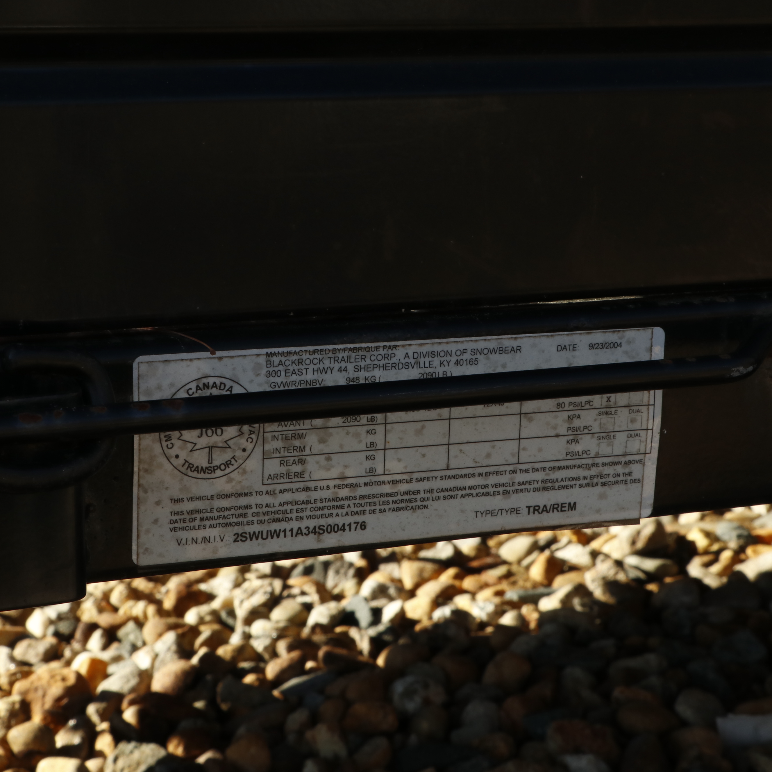 2004 Ski-Doo Legend Sport GT V1000 Snowmobile and Snowbear Utility Trailer