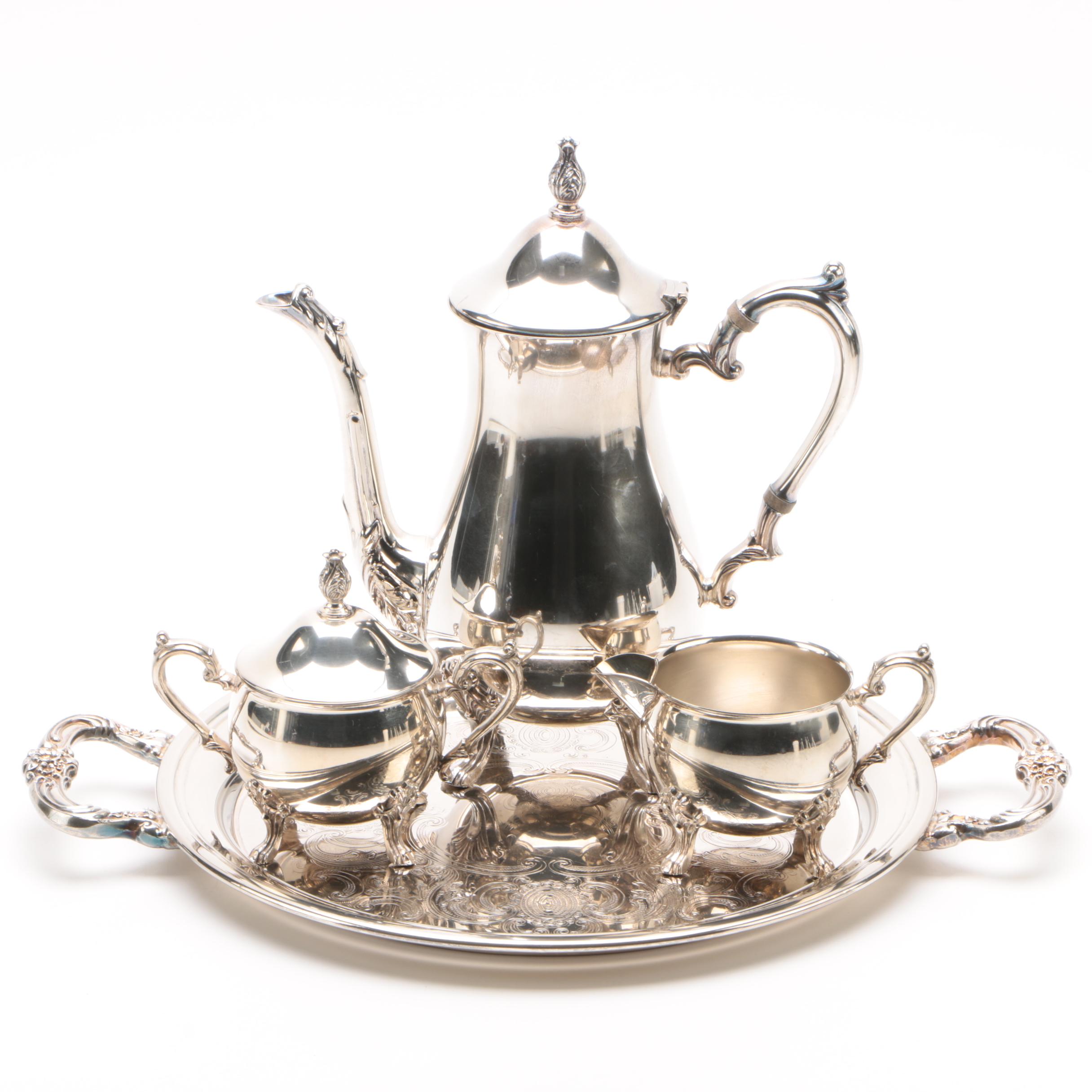 Silver-Plated Four-Piece Coffee Set